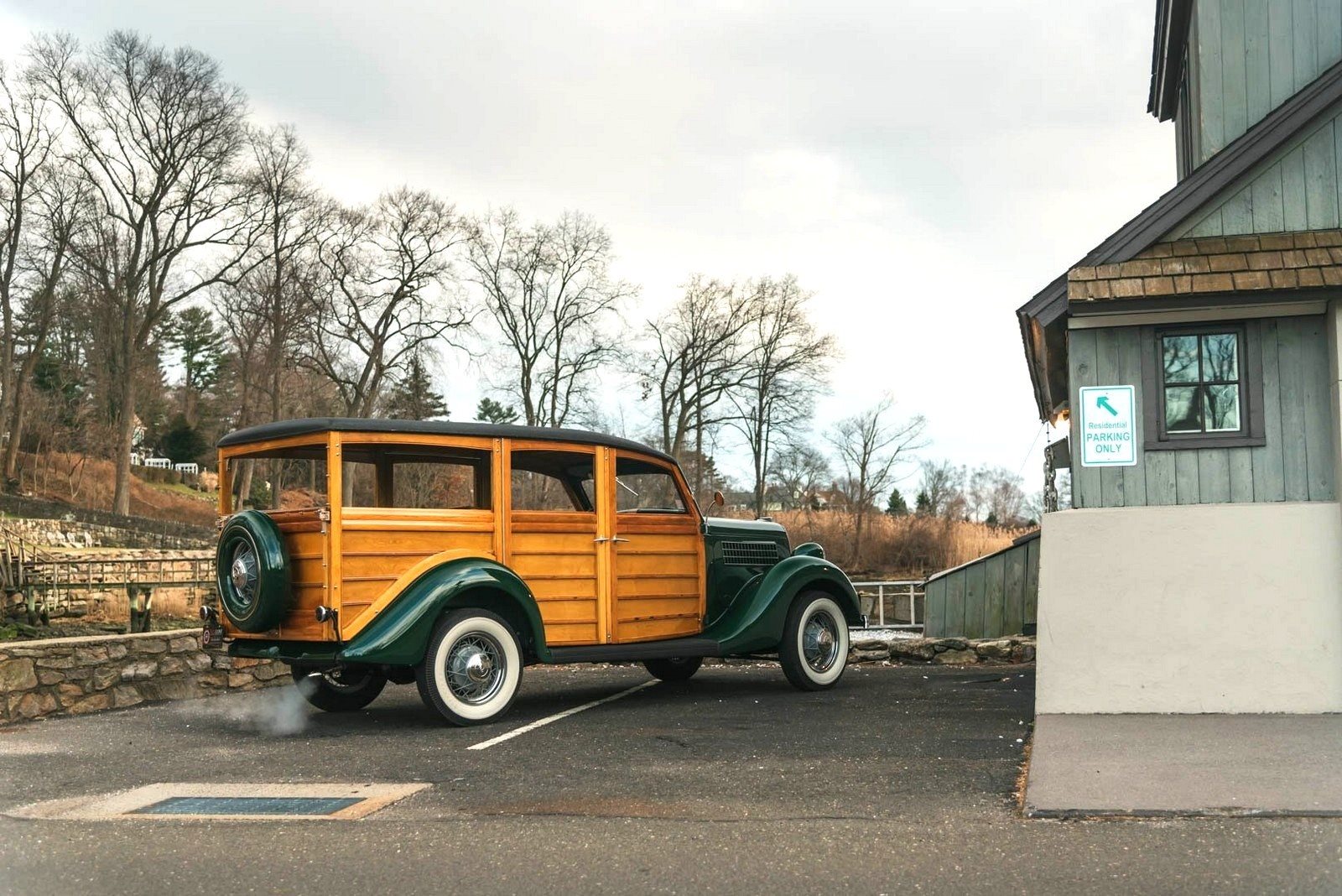 1935 - FORD MODEL 48 WOODY WAGON GREEN, foto 3