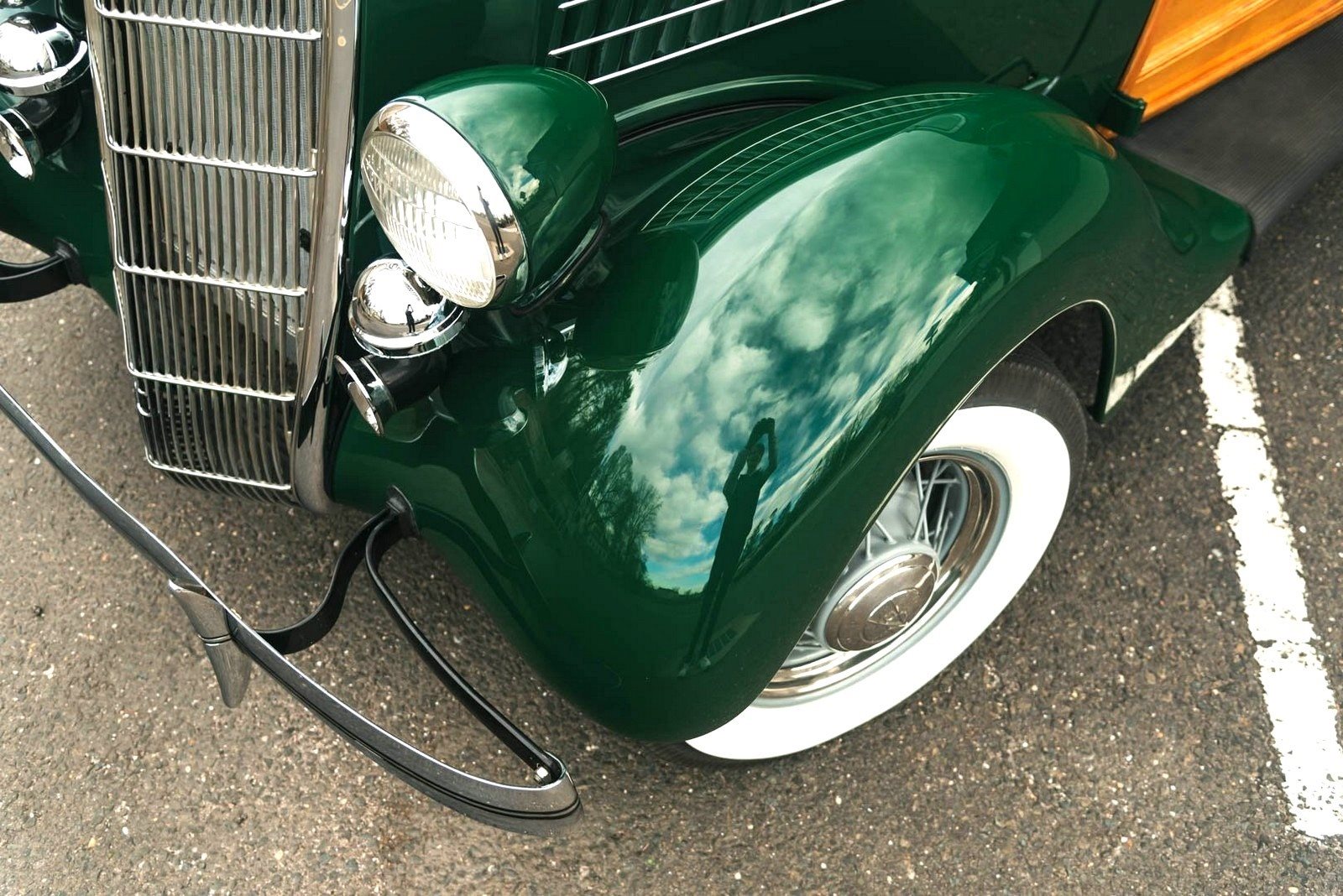 1935 - FORD MODEL 48 WOODY WAGON GREEN, foto 11