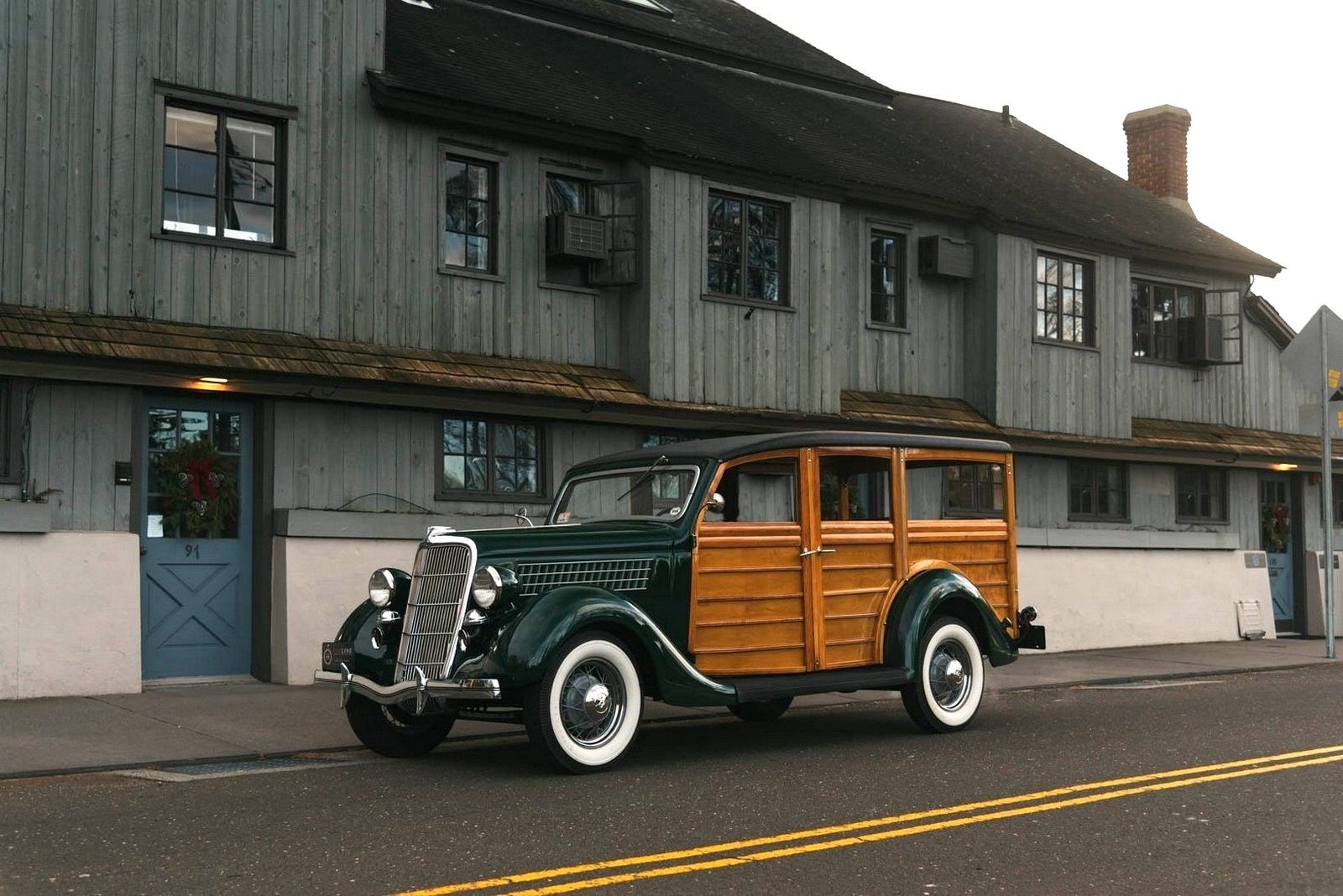 1935 - FORD MODEL 48 WOODY WAGON GREEN, foto 22