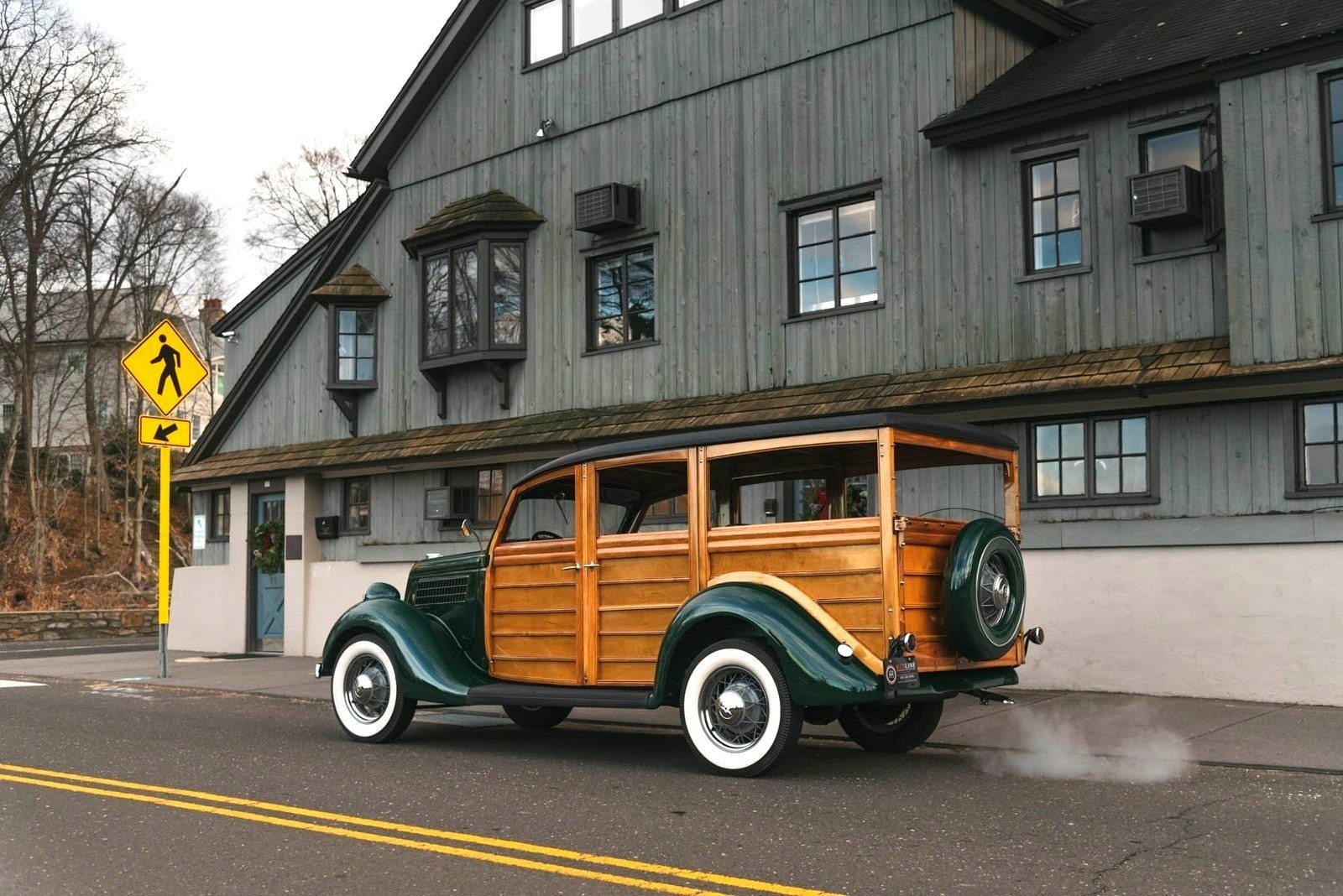 1935 - FORD MODEL 48 WOODY WAGON GREEN, foto 26