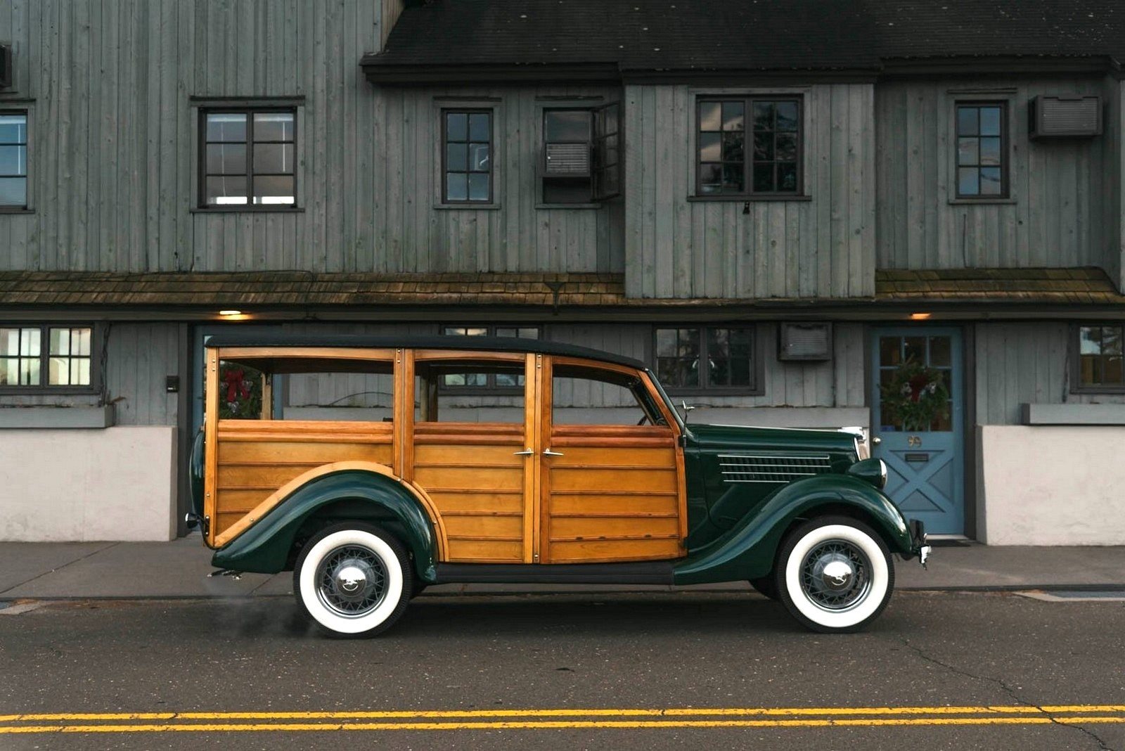1935 - FORD MODEL 48 WOODY WAGON GREEN, foto 28