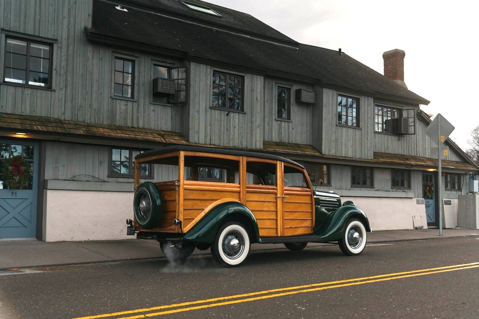 1935 - FORD MODEL 48 WOODY WAGON GREEN, foto 29
