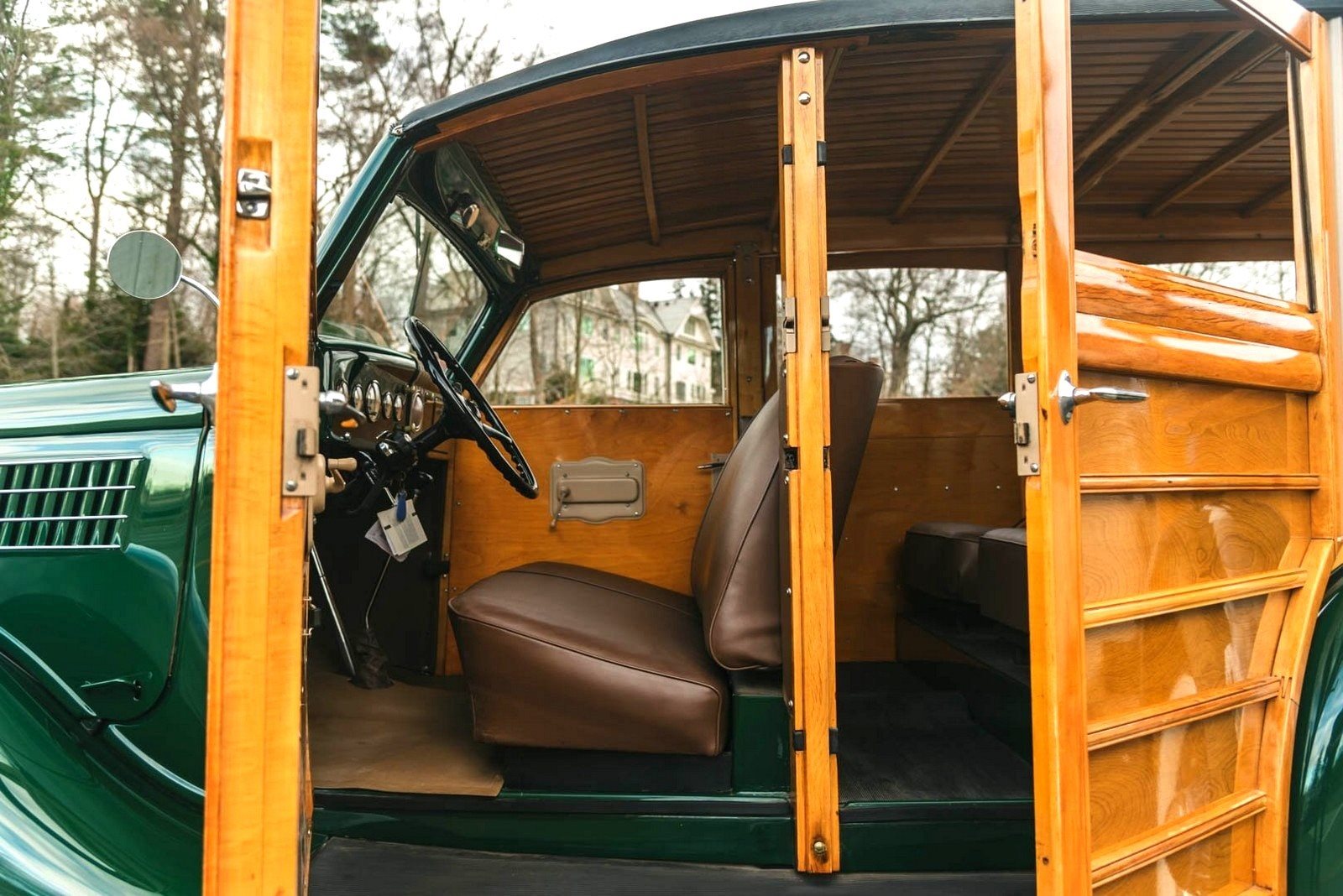 1935 - FORD MODEL 48 WOODY WAGON GREEN, foto 30