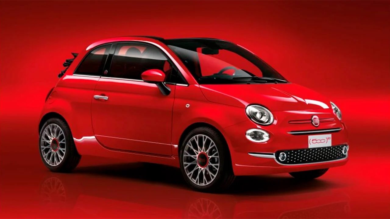 FIAT 500 HYBRID RED, foto 1