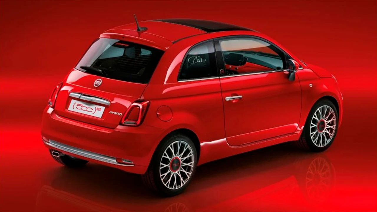 FIAT 500 HYBRID RED, foto 2