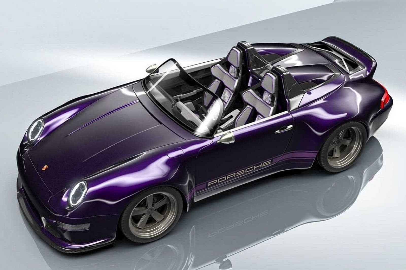 2021 - PORSCHE 993 SPEEDSTER REMASTERED BY GUNTHER WERKS VIOLA PURPLE, foto 2