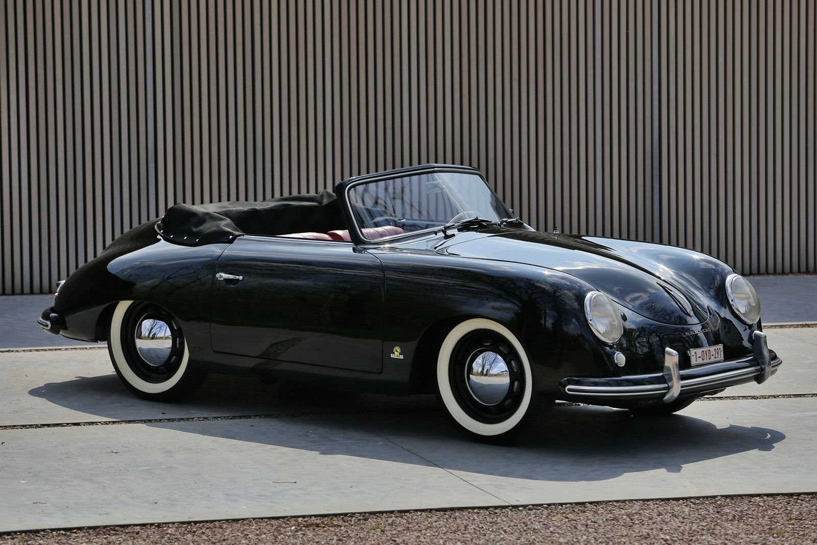 1953 - PORSCHE 356 PRE-A ‘KNICKSCHEIBE’ 1500 CABRIOLET BLACK, foto 2