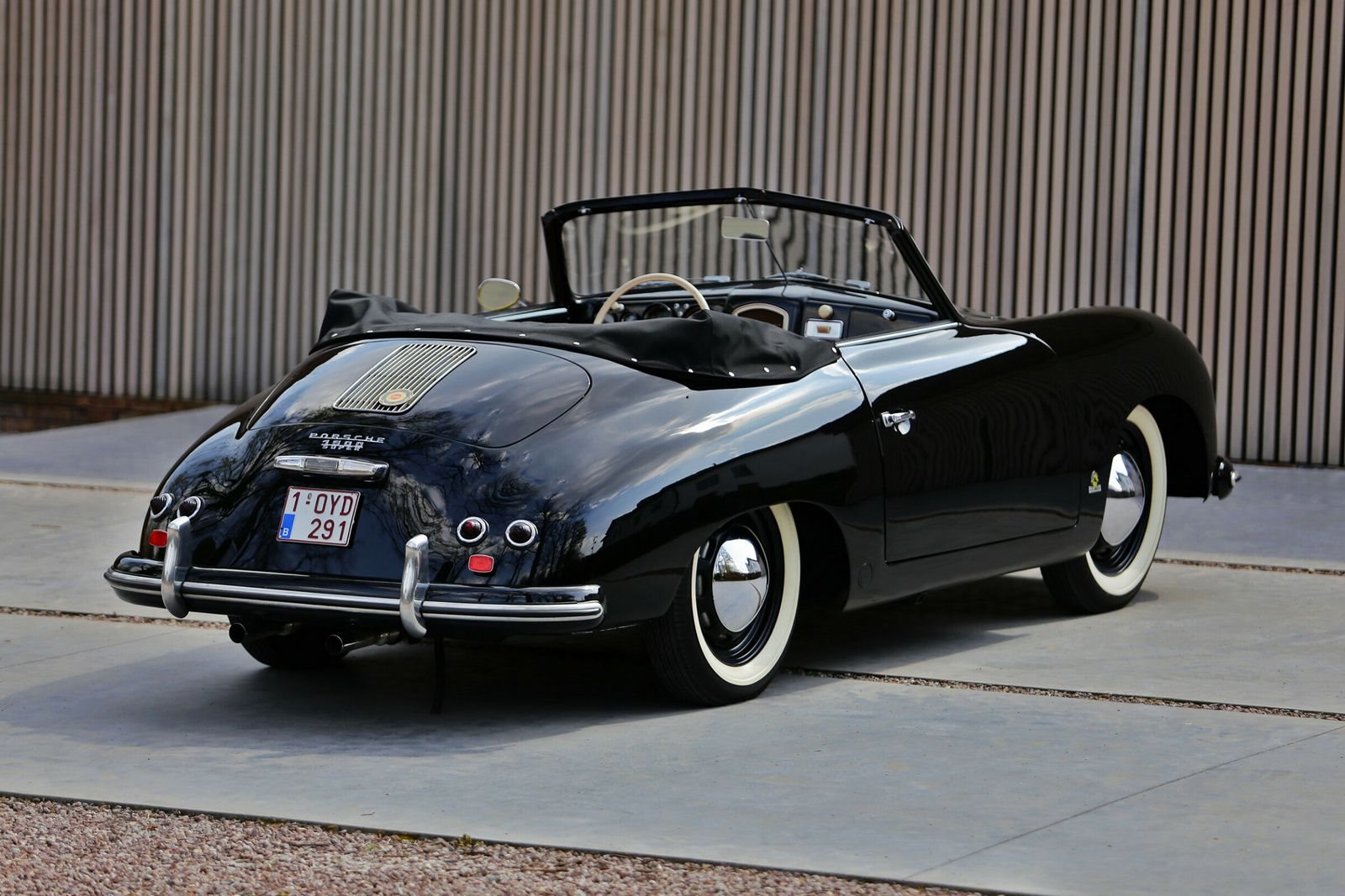 1953 - PORSCHE 356 PRE-A ‘KNICKSCHEIBE’ 1500 CABRIOLET BLACK, foto 3