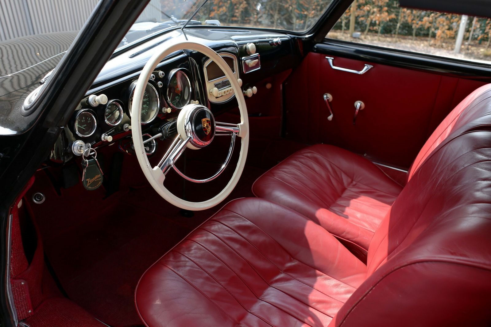 1953 - PORSCHE 356 PRE-A ‘KNICKSCHEIBE’ 1500 CABRIOLET BLACK, foto 5