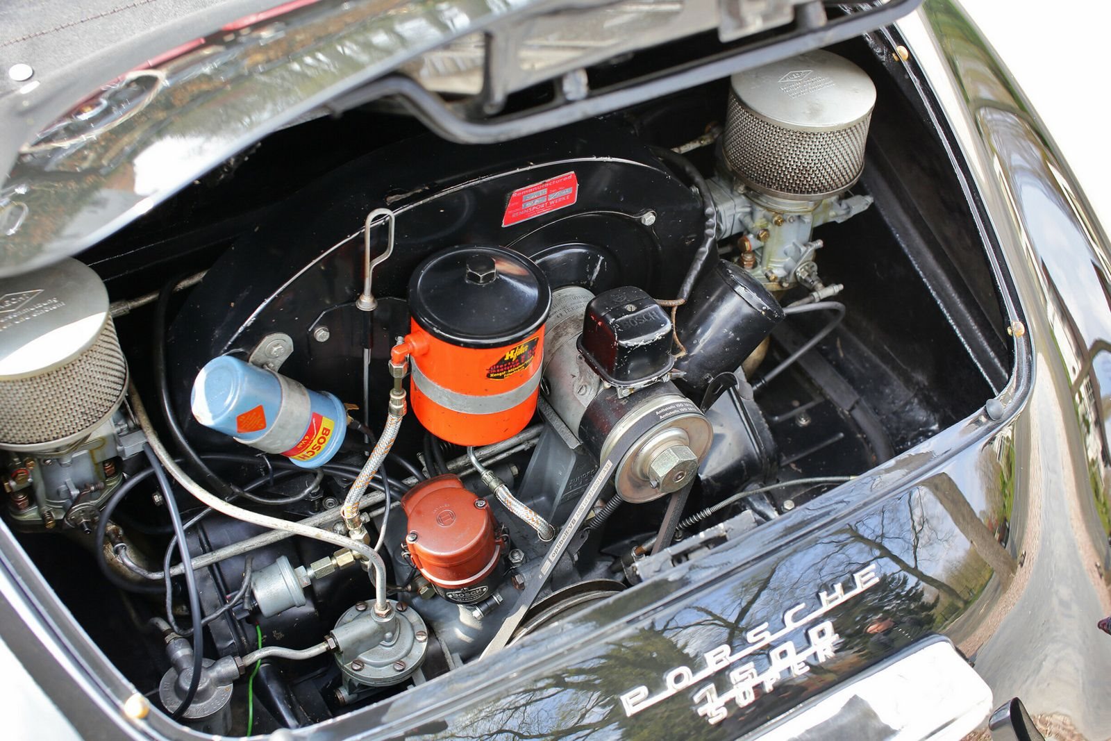 1953 - PORSCHE 356 PRE-A ‘KNICKSCHEIBE’ 1500 CABRIOLET BLACK, foto 7