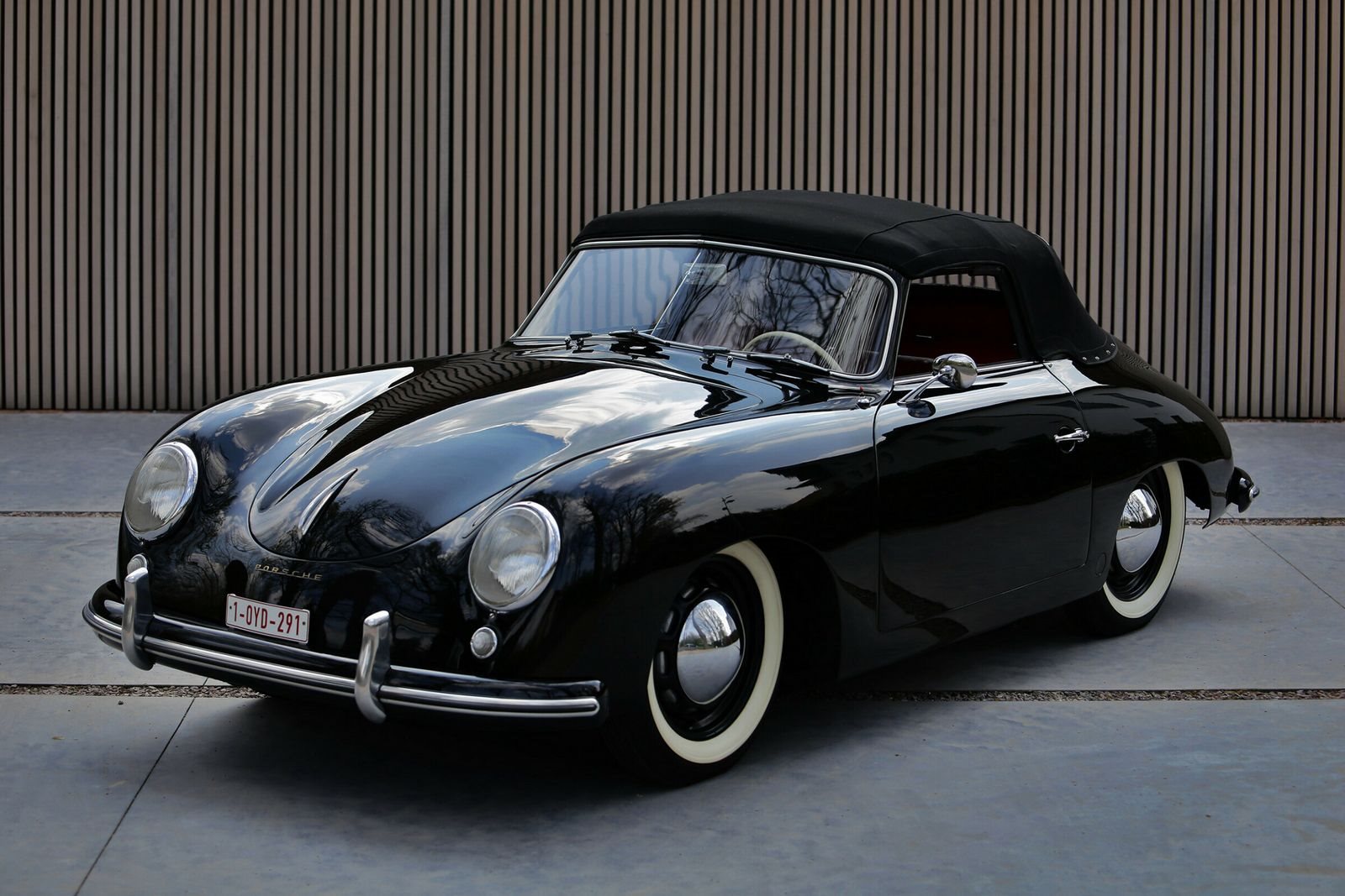 1953 - PORSCHE 356 PRE-A ‘KNICKSCHEIBE’ 1500 CABRIOLET BLACK, foto 9