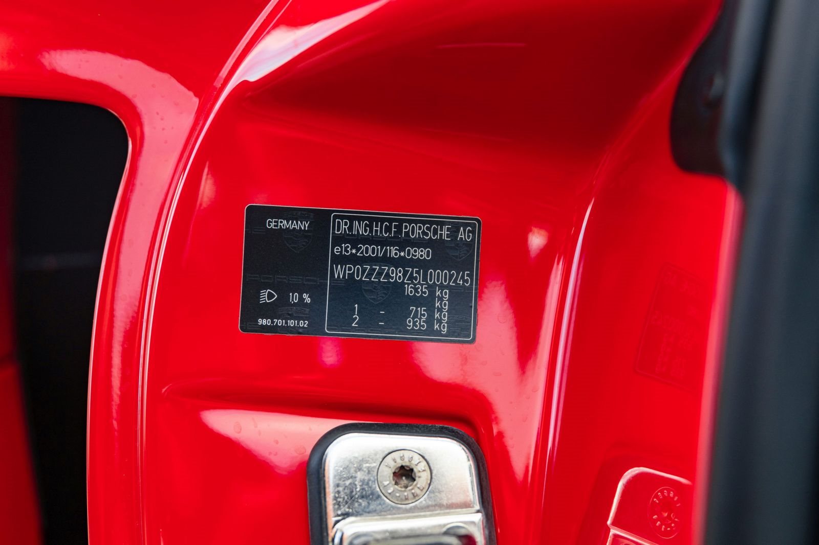 2005 - PORSCHE CARRERA GT GUARDS RED, foto 46