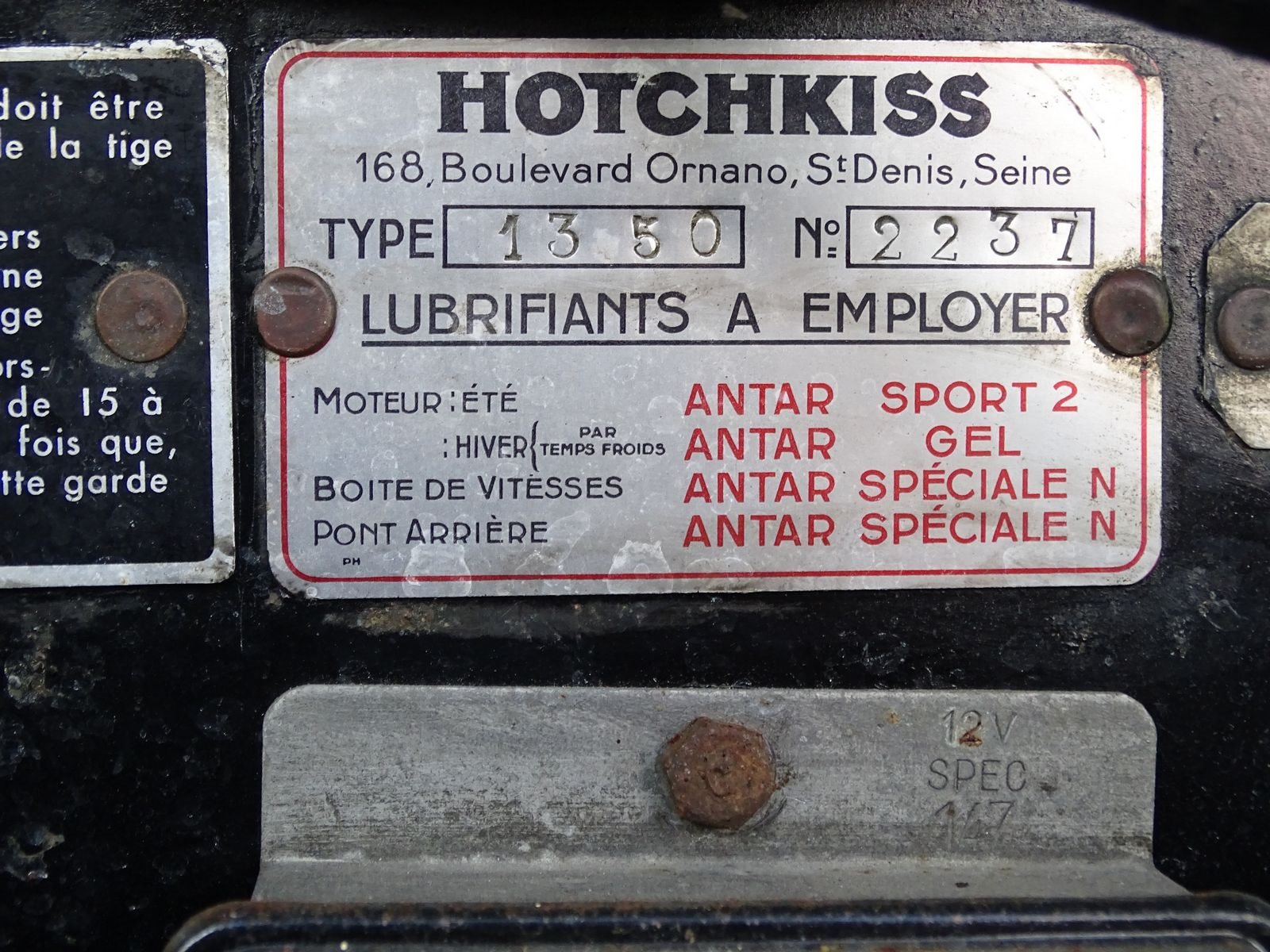 1952 - HOTCHKISS ANJOU 1350, foto 40