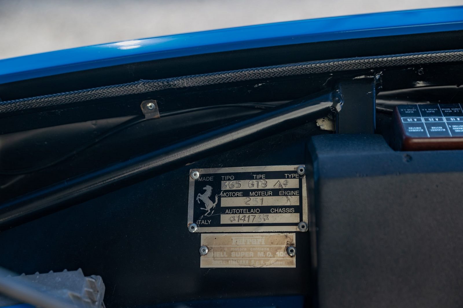 1971 - FERRARI F365 GTB/4 DAYTONA COUPE AZZURRO DINO, foto 38