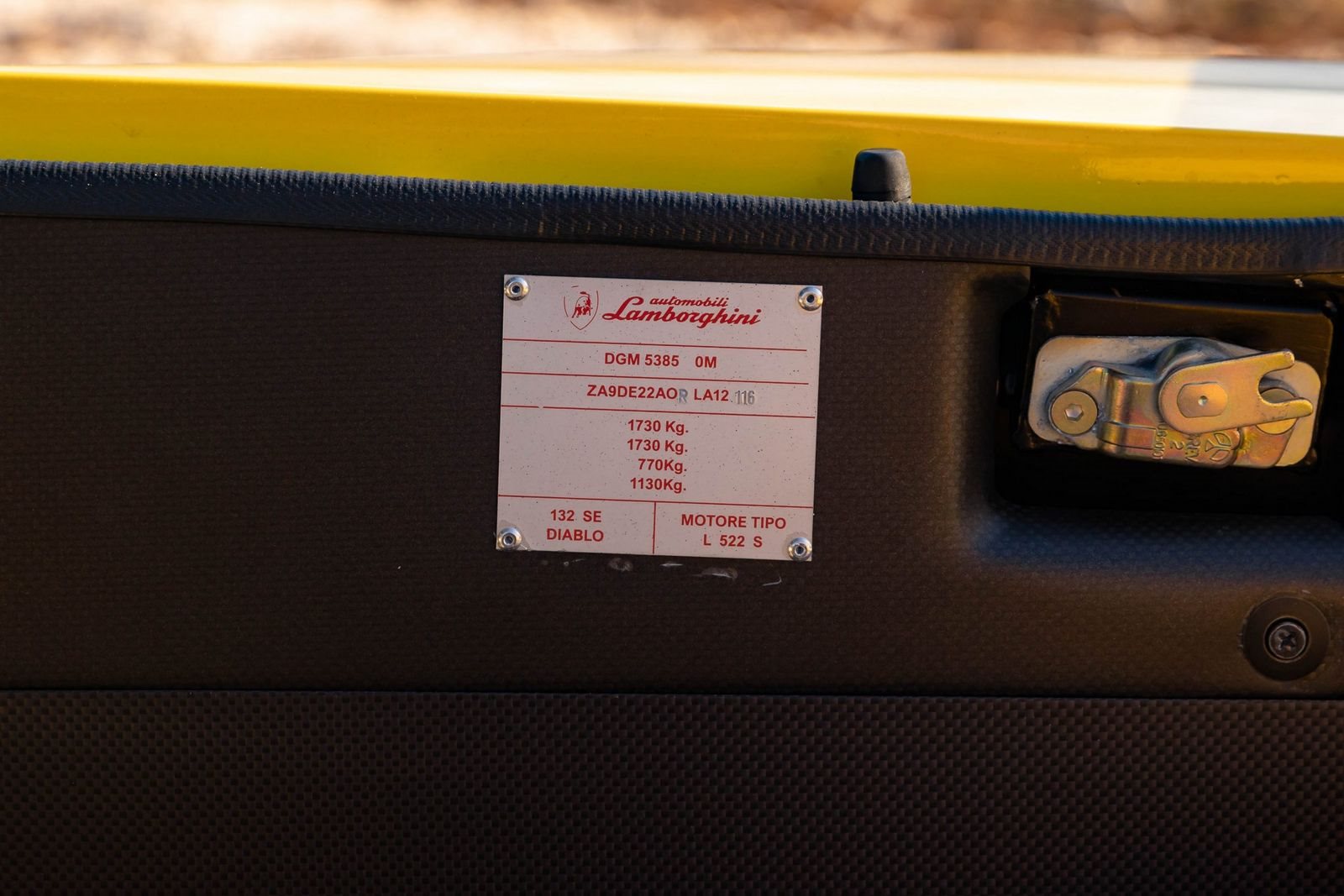 1995 - LAMBORGHINI DIABLO SE30 JOTA GIALLO, foto 7