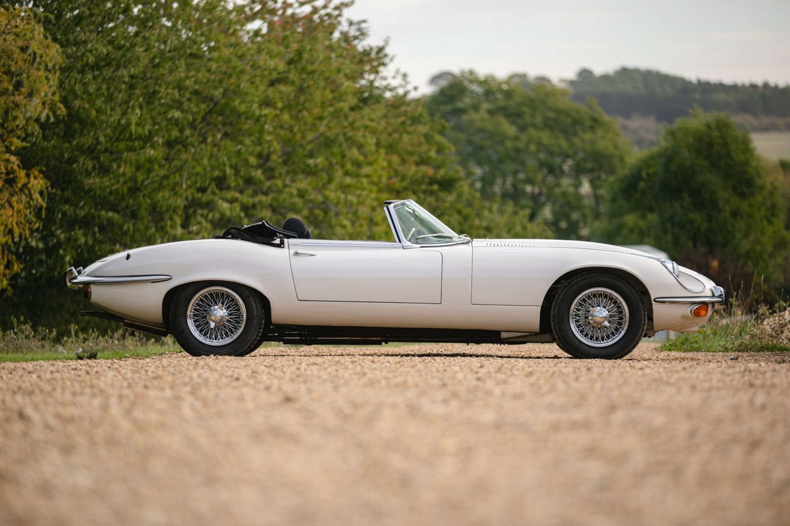 1971 - JAGUAR E-TYPE V12 ROADSTER WHITE, foto 3