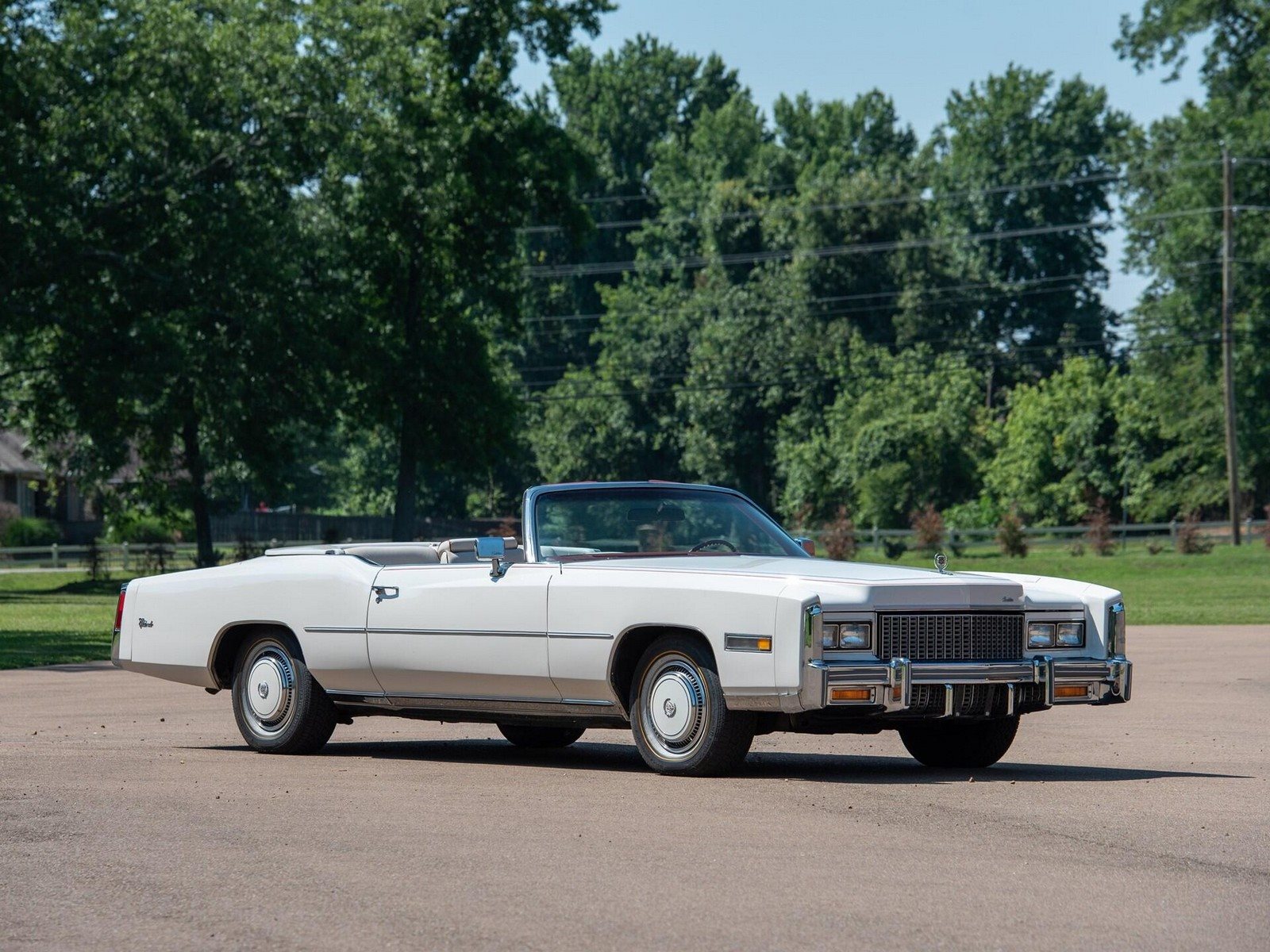 1976 - CADILLAC ELDORADO CONVERTIBLE COTILLION WHITE, foto 6