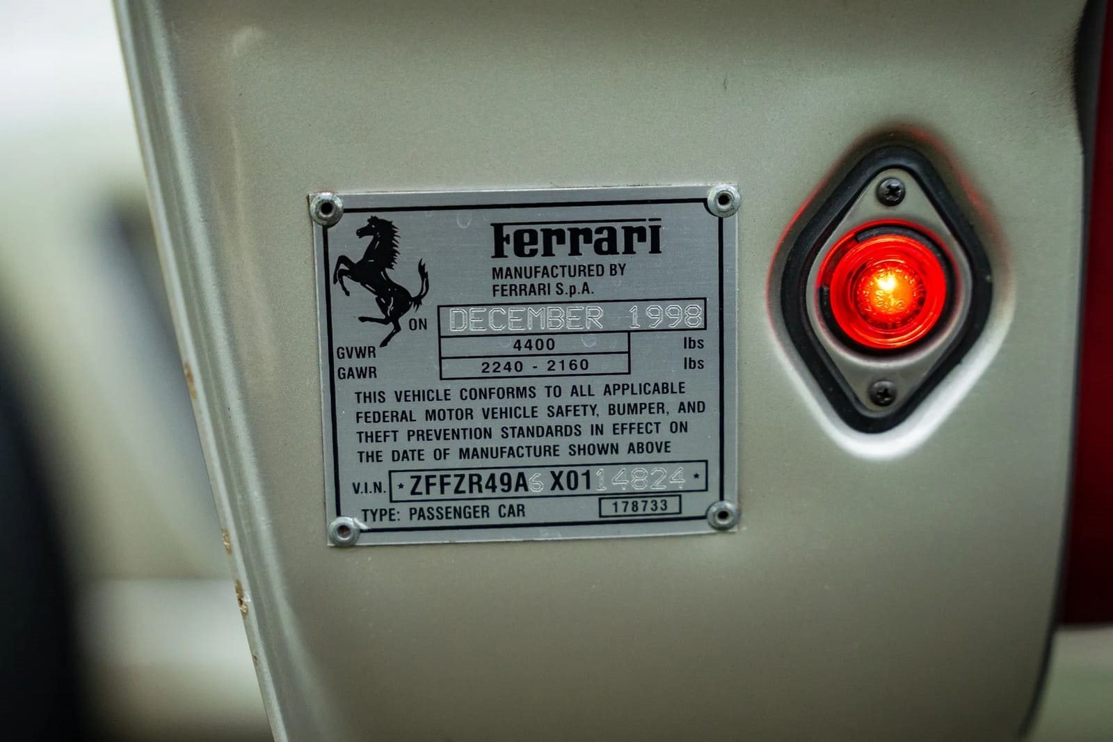 1999 - FERRARI F550 MARANELLO GRIGIO INGRID, foto 181