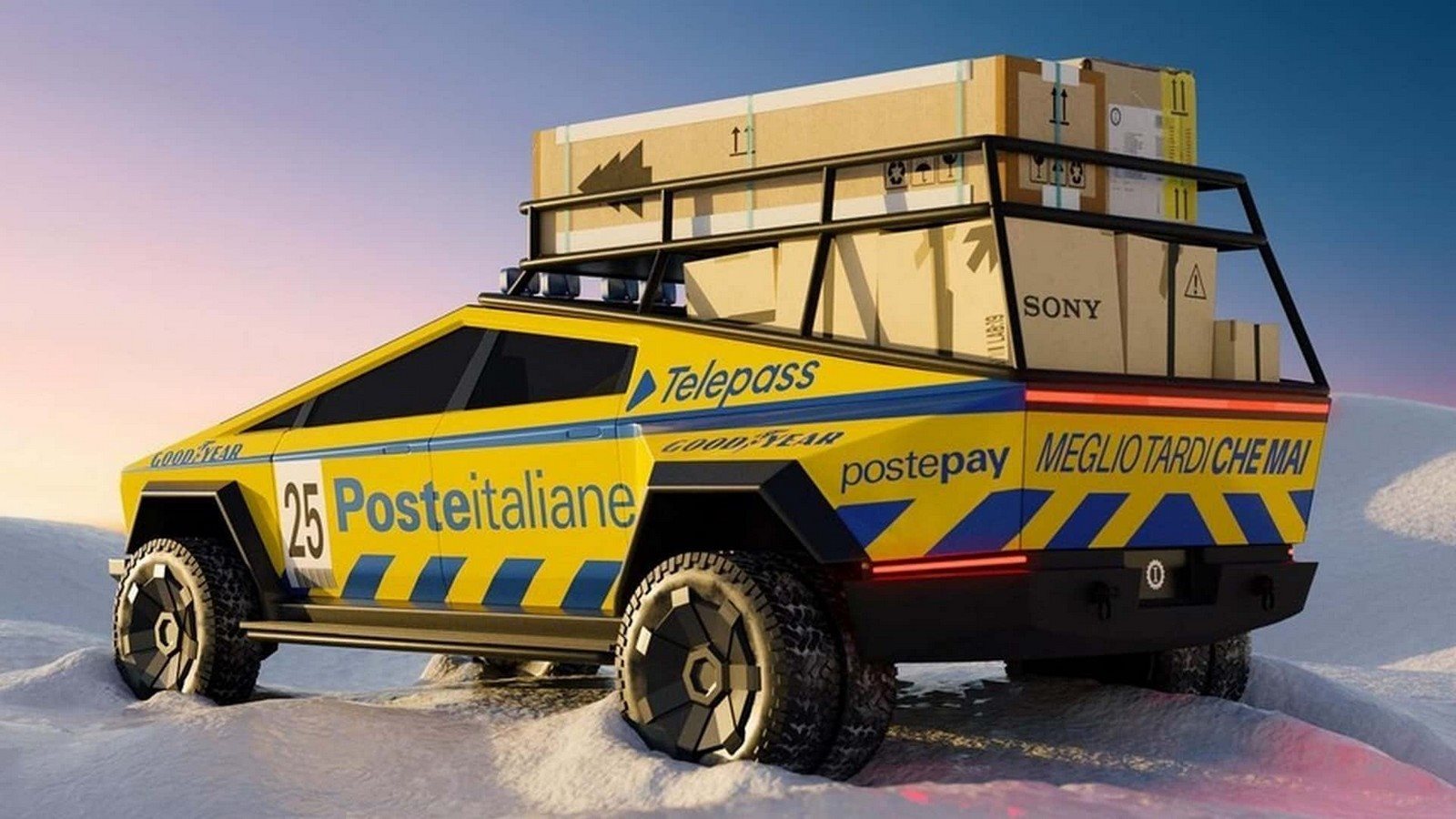 2025 - TESLA CYBERTRUCK POSTE ITALIANE BY GARAGE ITALIA, foto 2