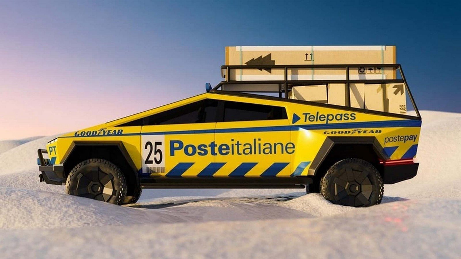 2025 - TESLA CYBERTRUCK POSTE ITALIANE BY GARAGE ITALIA, foto 3