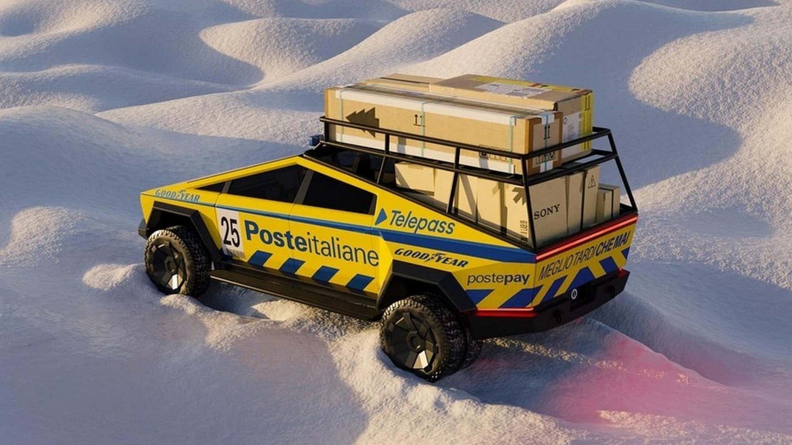 2025 - TESLA CYBERTRUCK POSTE ITALIANE BY GARAGE ITALIA, foto 5
