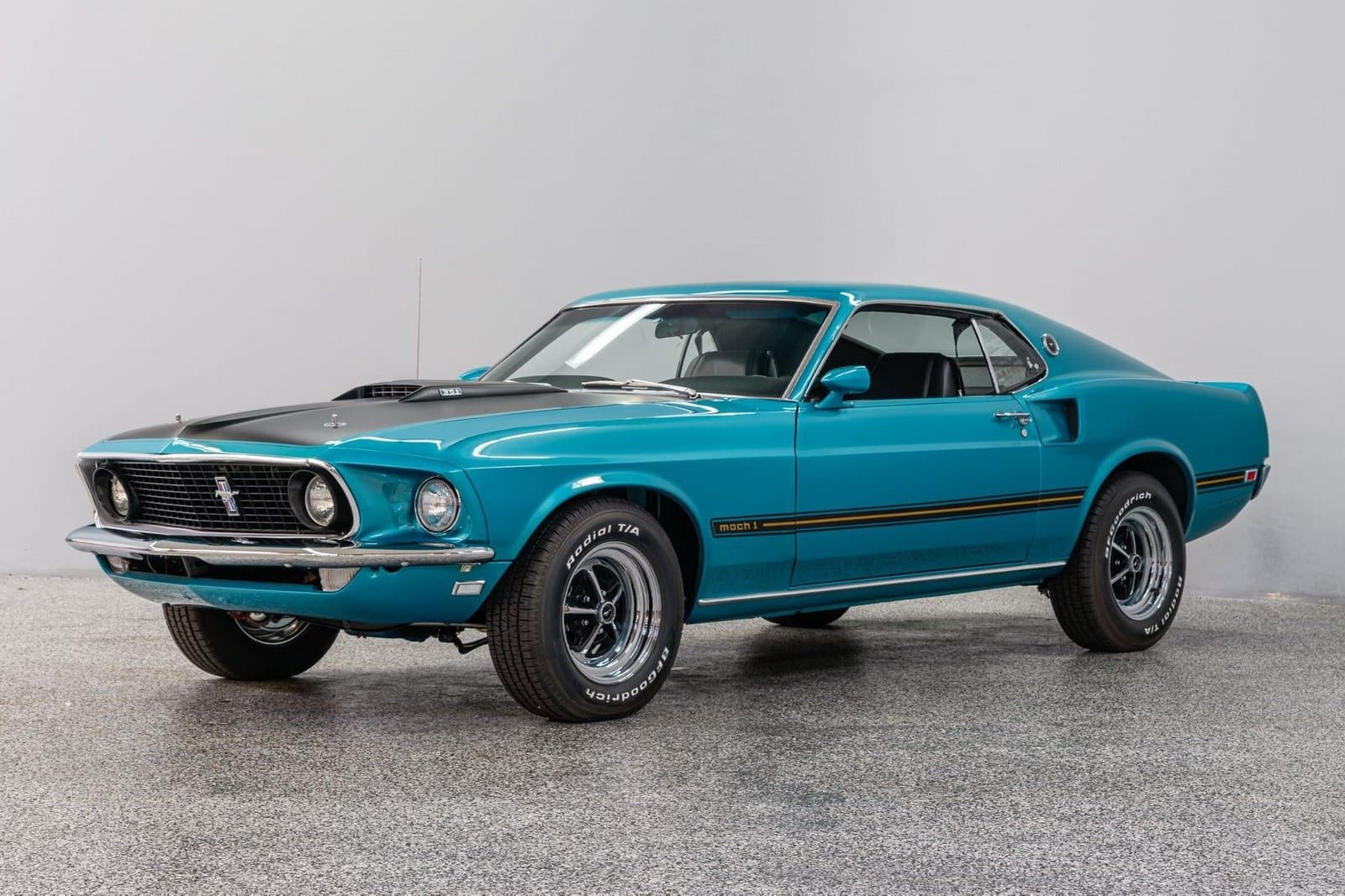 1969 - FORD MUSTANG MACH 1 GULFSTREAM AQUA, foto 1