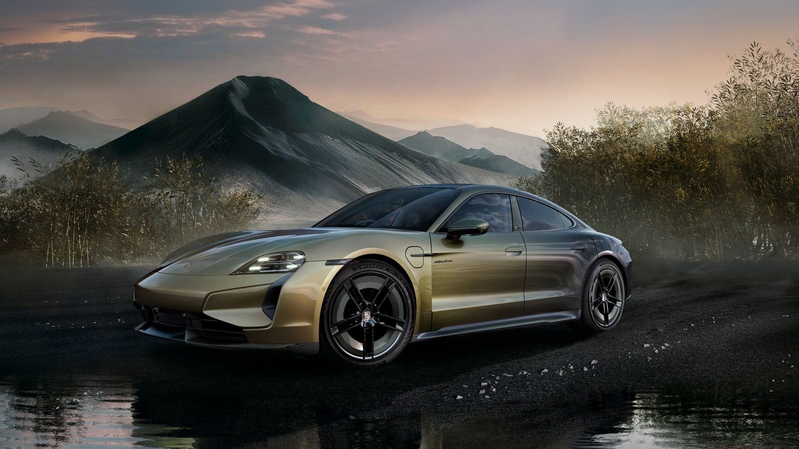 PORSCHE TAYCAN TURBO S CELESTIAL JADE, foto 1