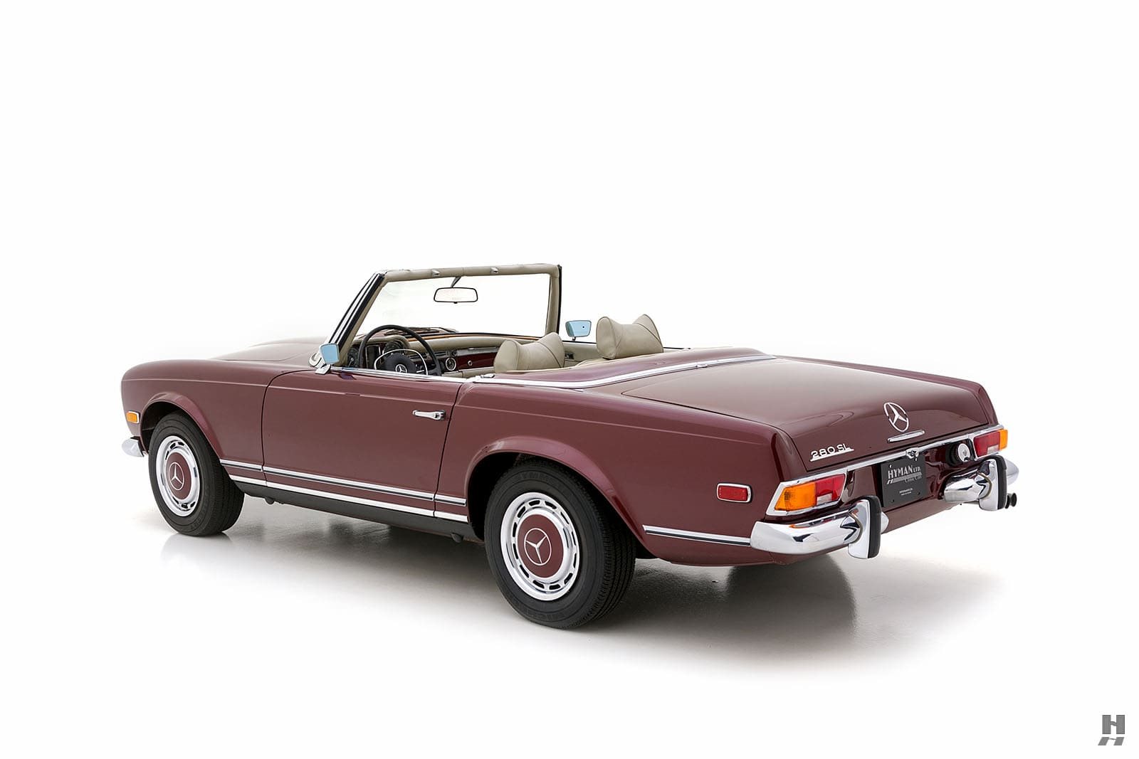 1970 - MERCEDES-BENZ 280 SL BURGUNDY RED, foto 3