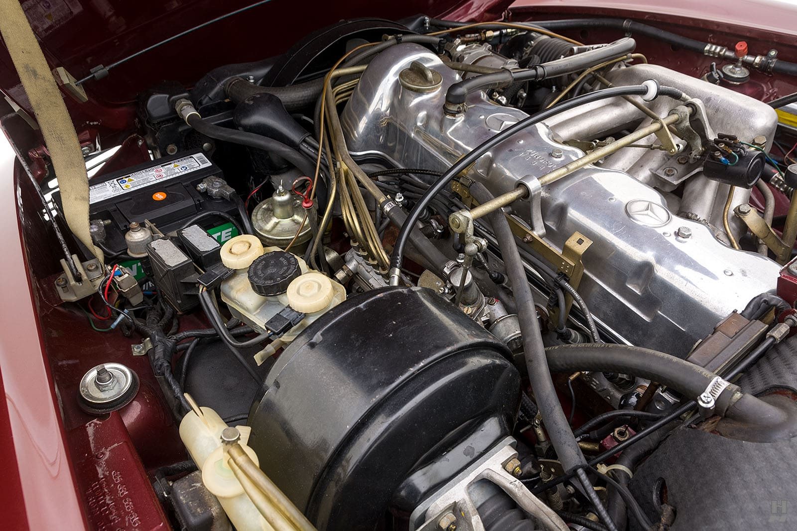 1970 - MERCEDES-BENZ 280 SL BURGUNDY RED, foto 4