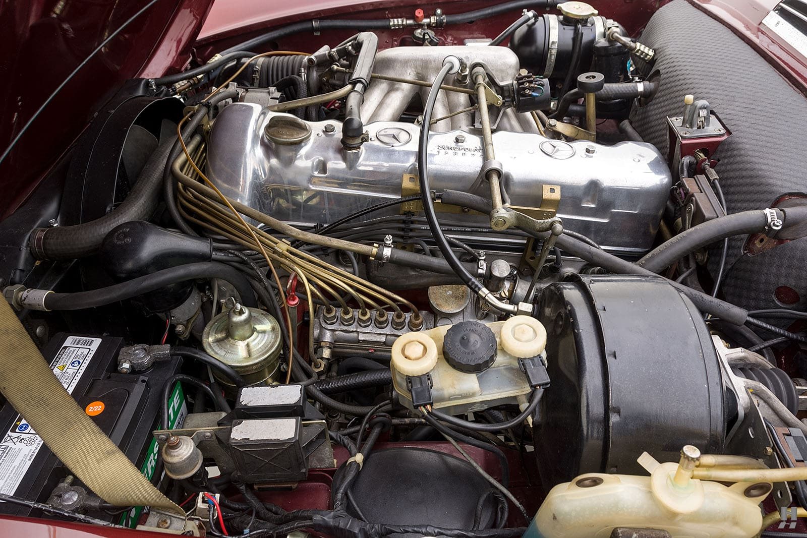 1970 - MERCEDES-BENZ 280 SL BURGUNDY RED, foto 36
