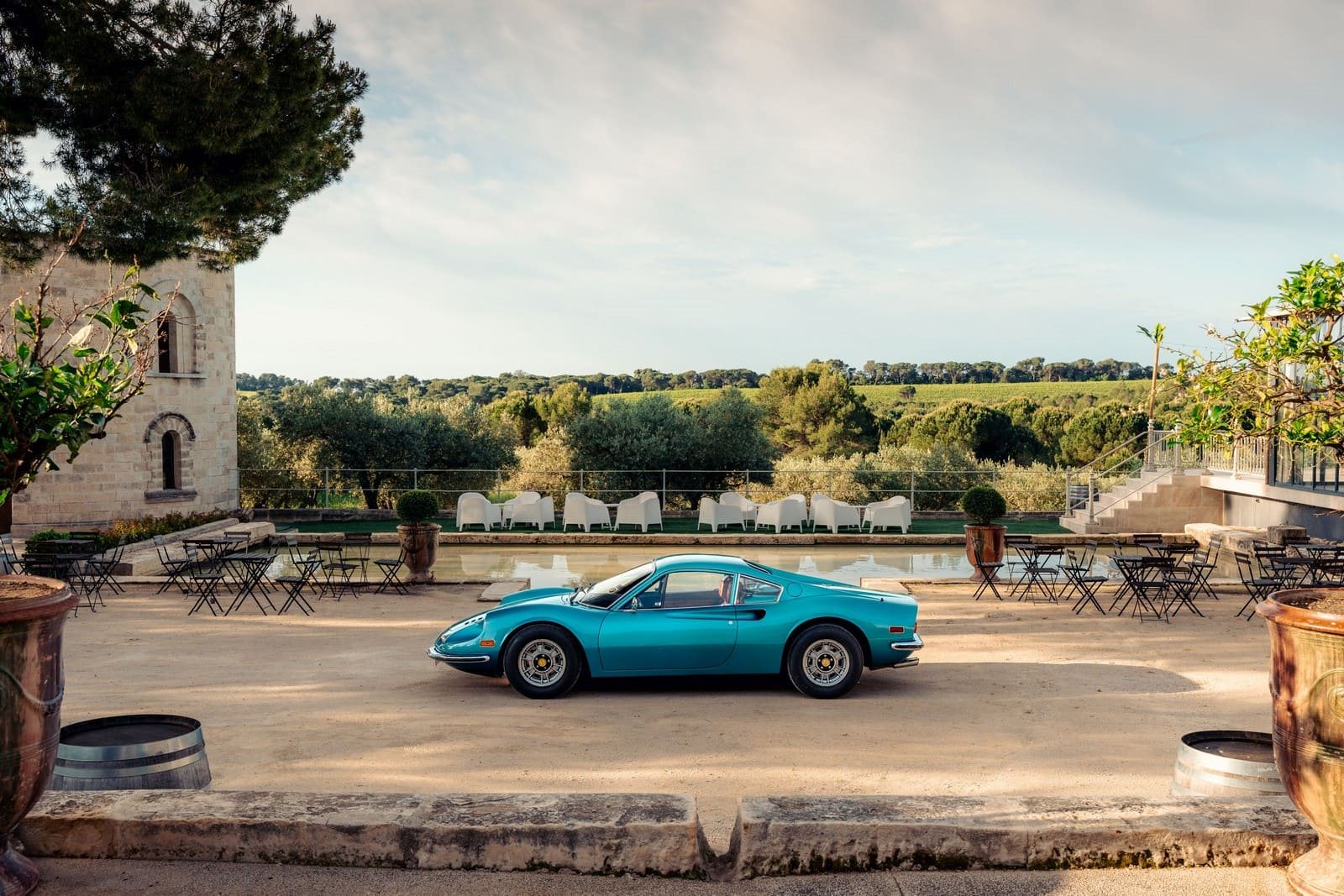 FERRARI DINO F246 GT AZZURRO METALLIZZATO, foto 3