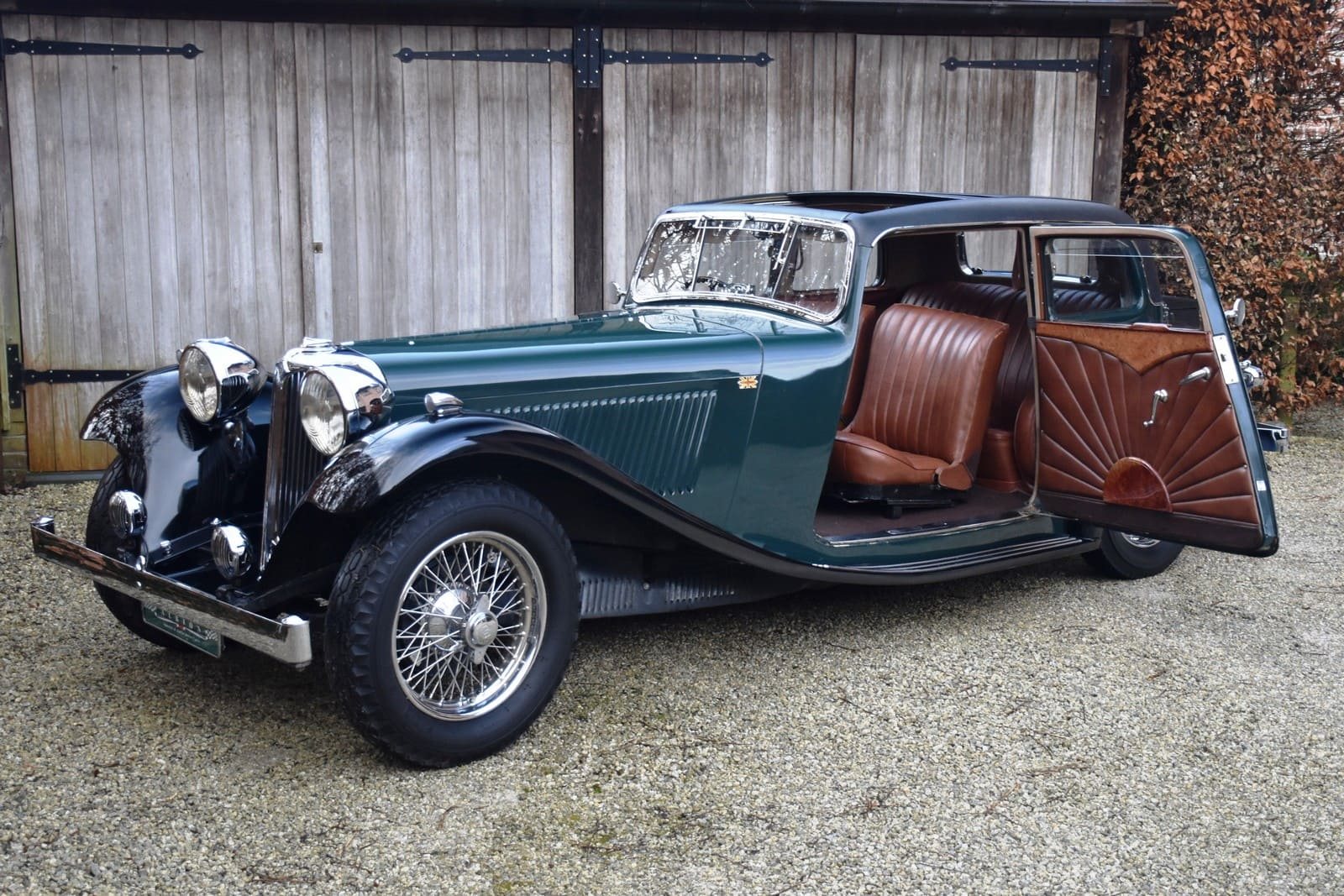 1934 - JAGUAR SS-1 FOUR LIGHT SALOON GREEN, foto 14