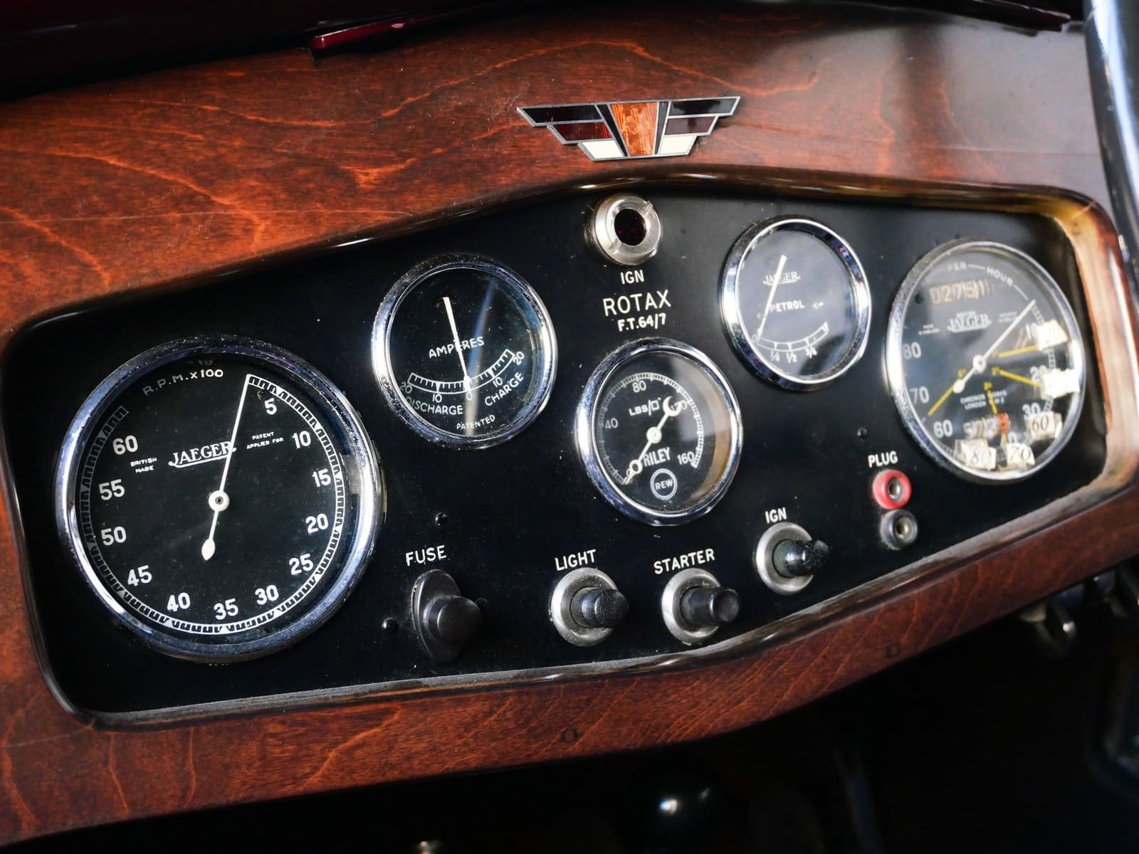 1933 - RILEY 9 LYNX TOURER MAROON, foto 7