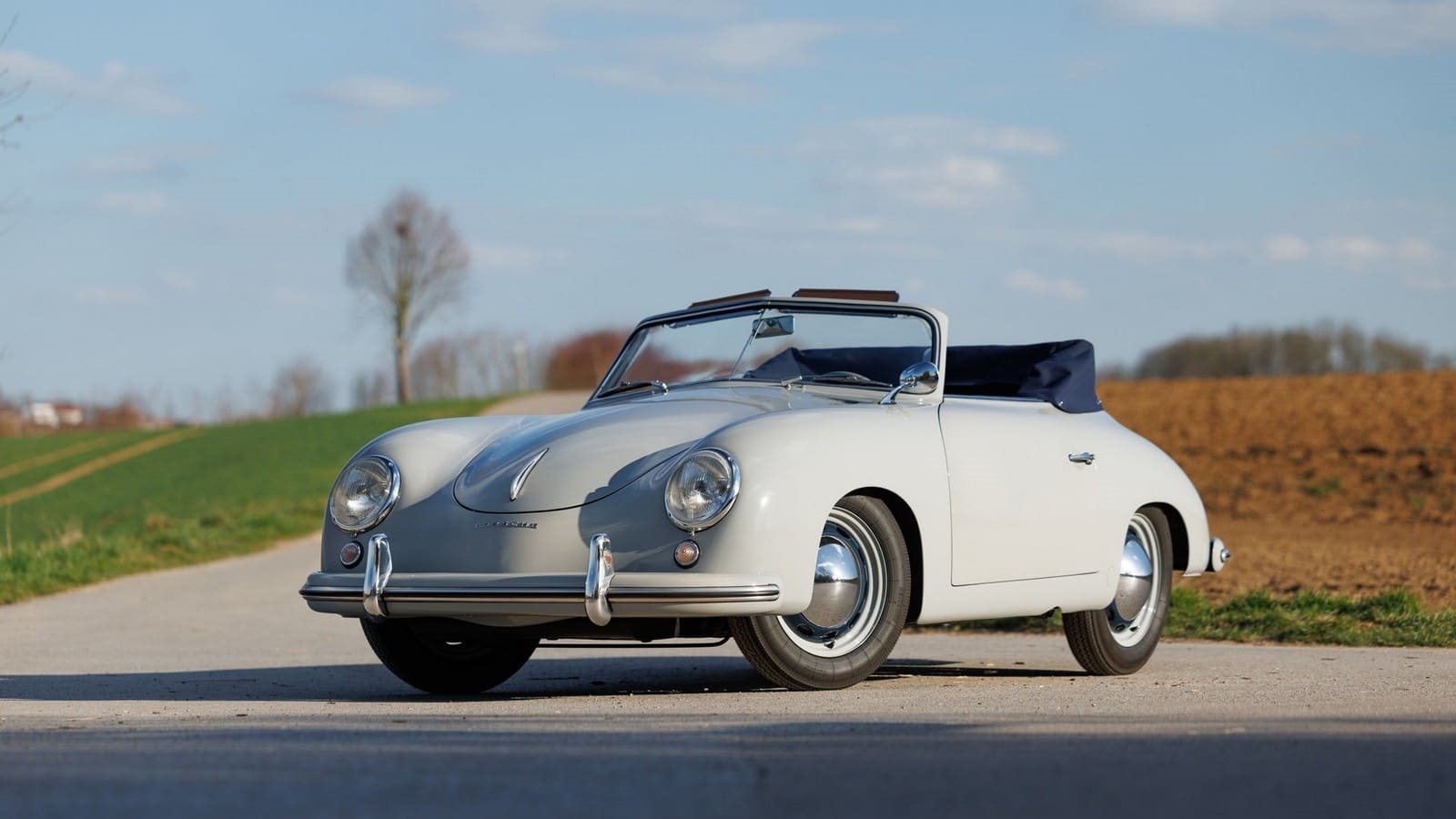 1953 - PORSCHE 356 PRE-A ‘KNICKSCHEIBE’ 1500 CABRIOLET WHITE, foto 1