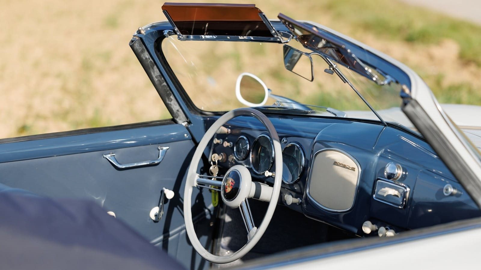 1953 - PORSCHE 356 PRE-A ‘KNICKSCHEIBE’ 1500 CABRIOLET WHITE, foto 17