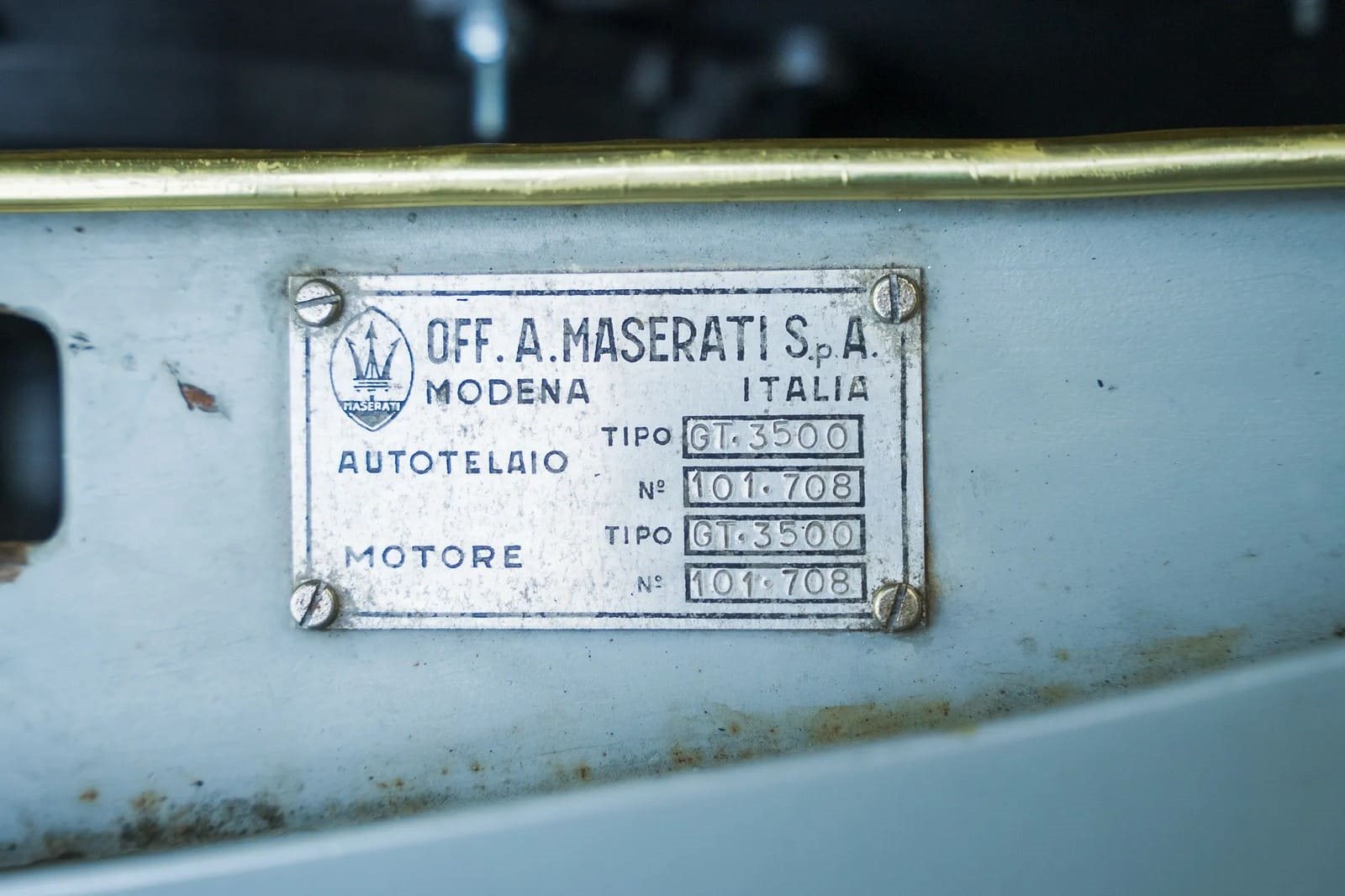 1960 - MASERATI 3500 GT TOURING COUPE GRIGIO NEMBO, foto 104