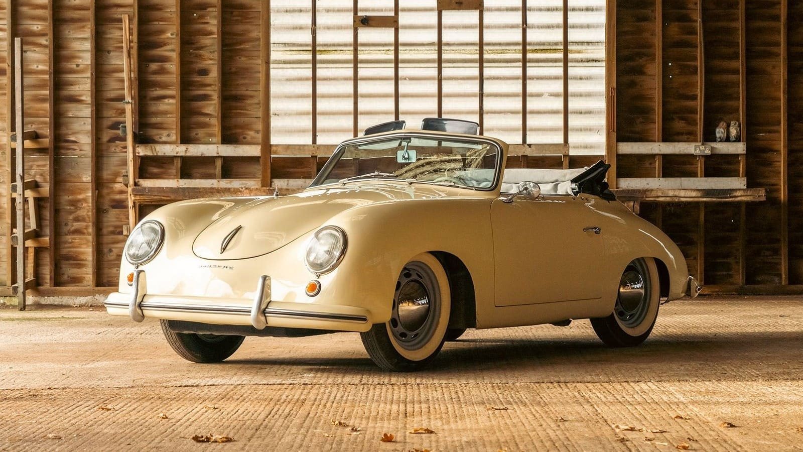 1953 - PORSCHE 356 PRE-A ‘KNICKSCHEIBE’ 1500 CABRIOLET IVORY, foto 1