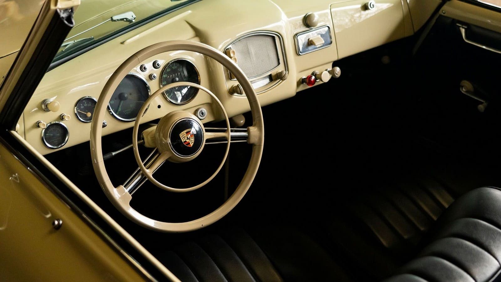 1953 - PORSCHE 356 PRE-A ‘KNICKSCHEIBE’ 1500 CABRIOLET IVORY, foto 38