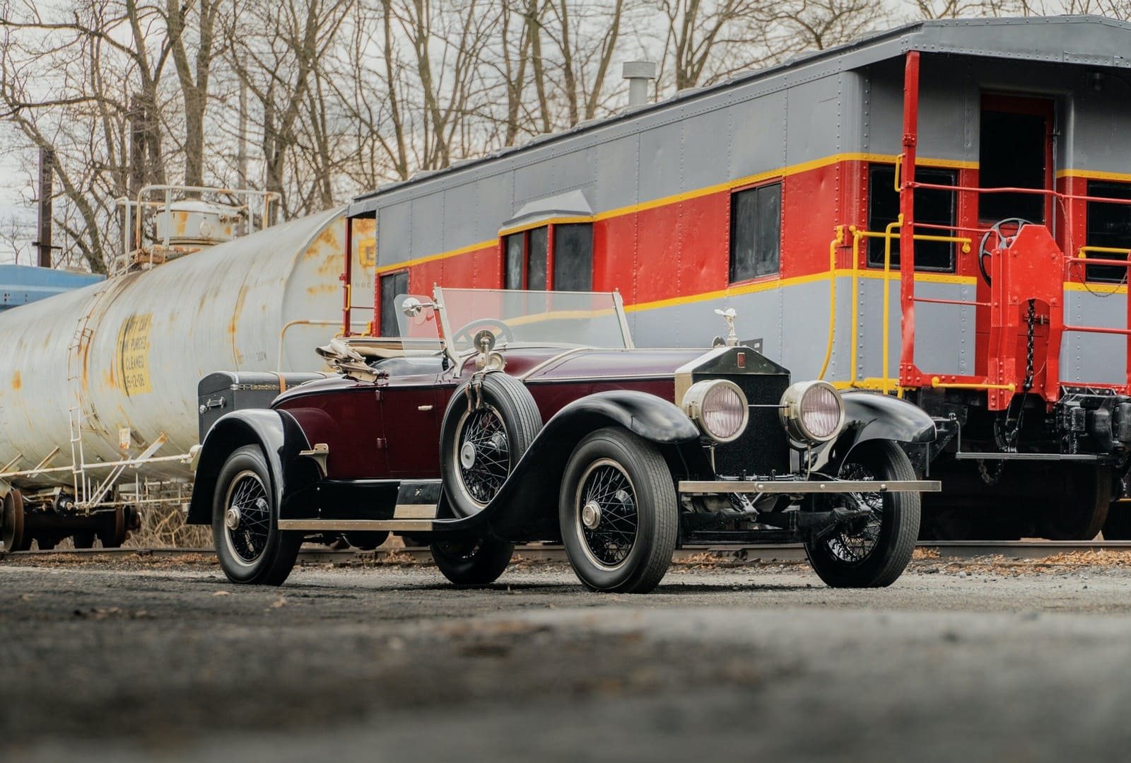 1925 - ROLLS-ROYCE SILVER GHOST PICCADILLY ROADSTER MAROON, foto 6