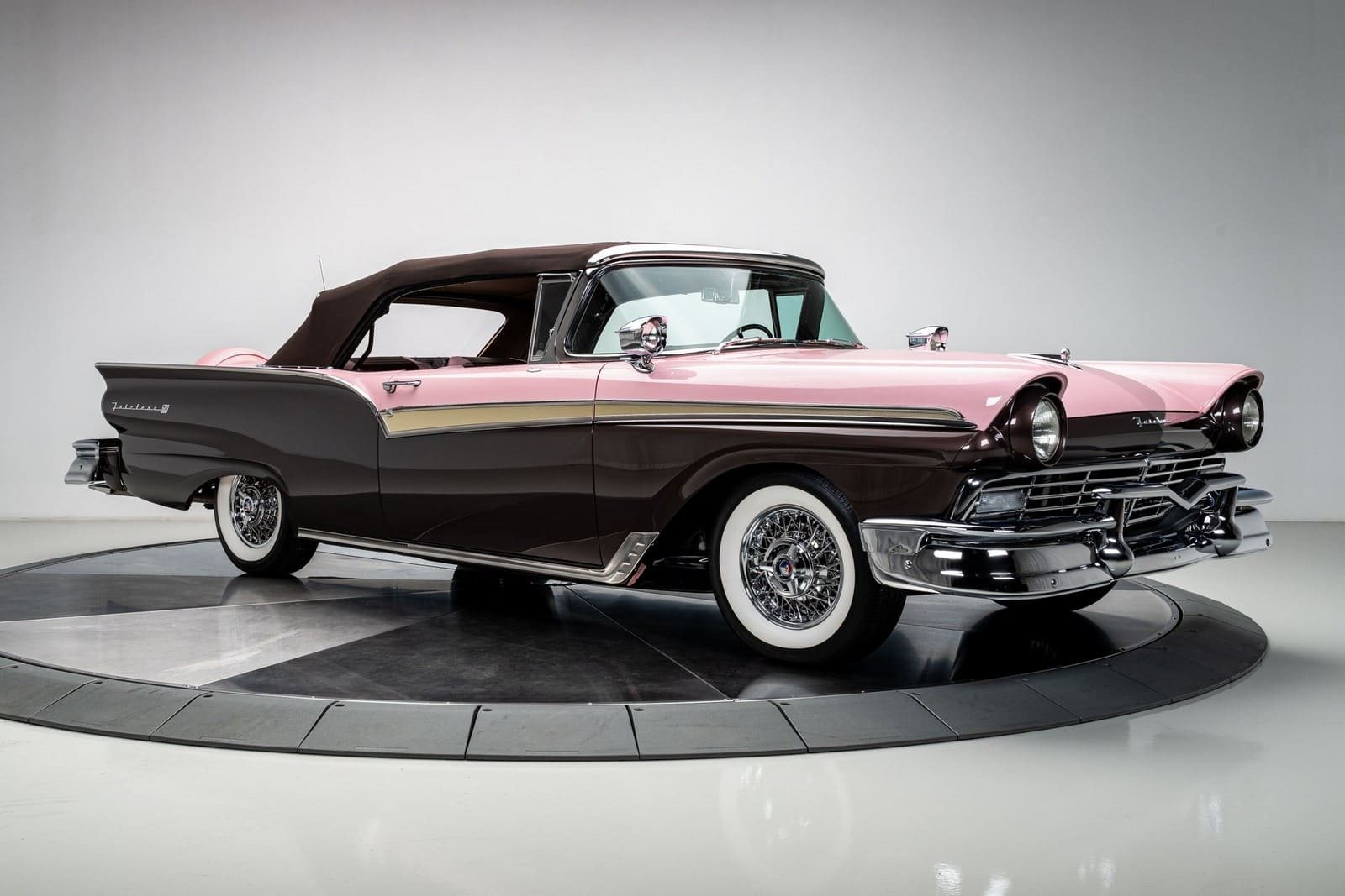 FORD FAIRLANE 500 SUNLINER PINK & MOCHA, foto 5
