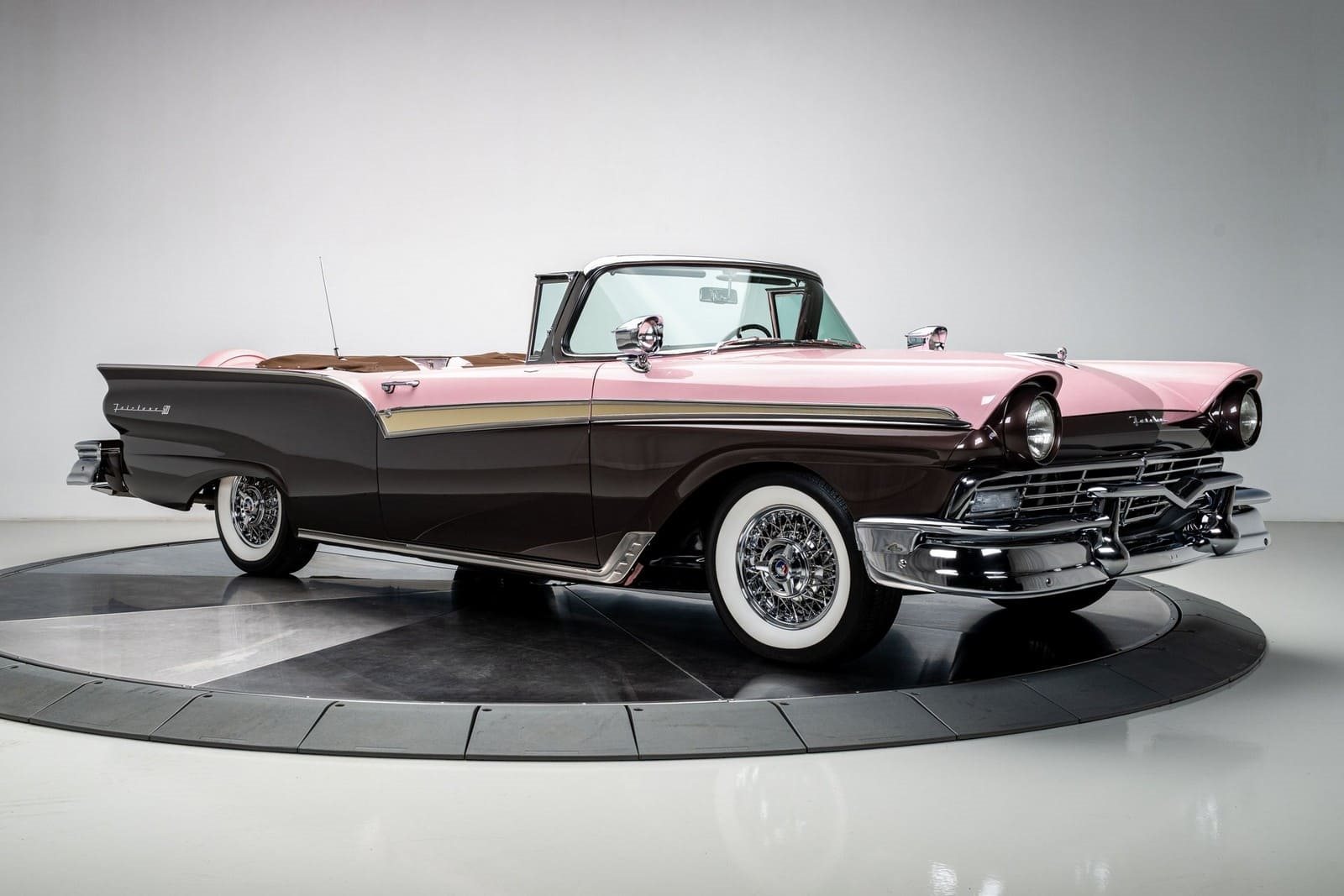 FORD FAIRLANE 500 SUNLINER PINK & MOCHA, foto 6