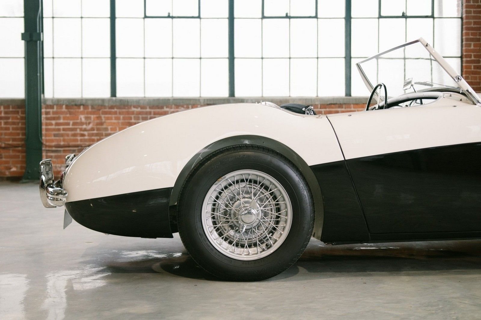 1956 - AUSTIN-HEALEY 100/M LE MANS ENGLISH WHITE-BLACK, foto 4