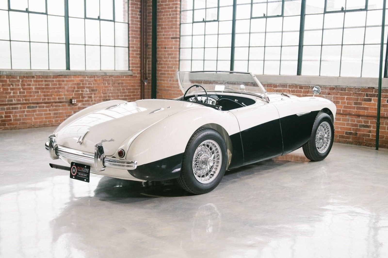 1956 - AUSTIN-HEALEY 100/M LE MANS ENGLISH WHITE-BLACK, foto 6