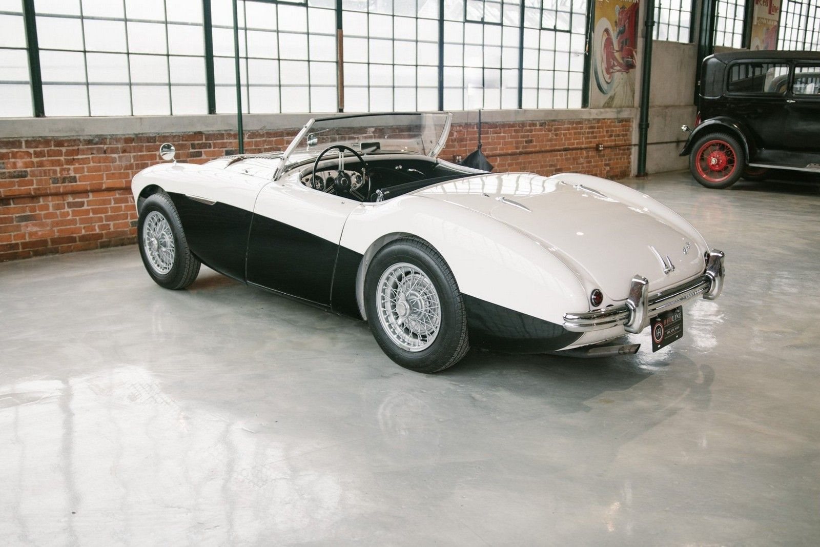 1956 - AUSTIN-HEALEY 100/M LE MANS ENGLISH WHITE-BLACK, foto 9