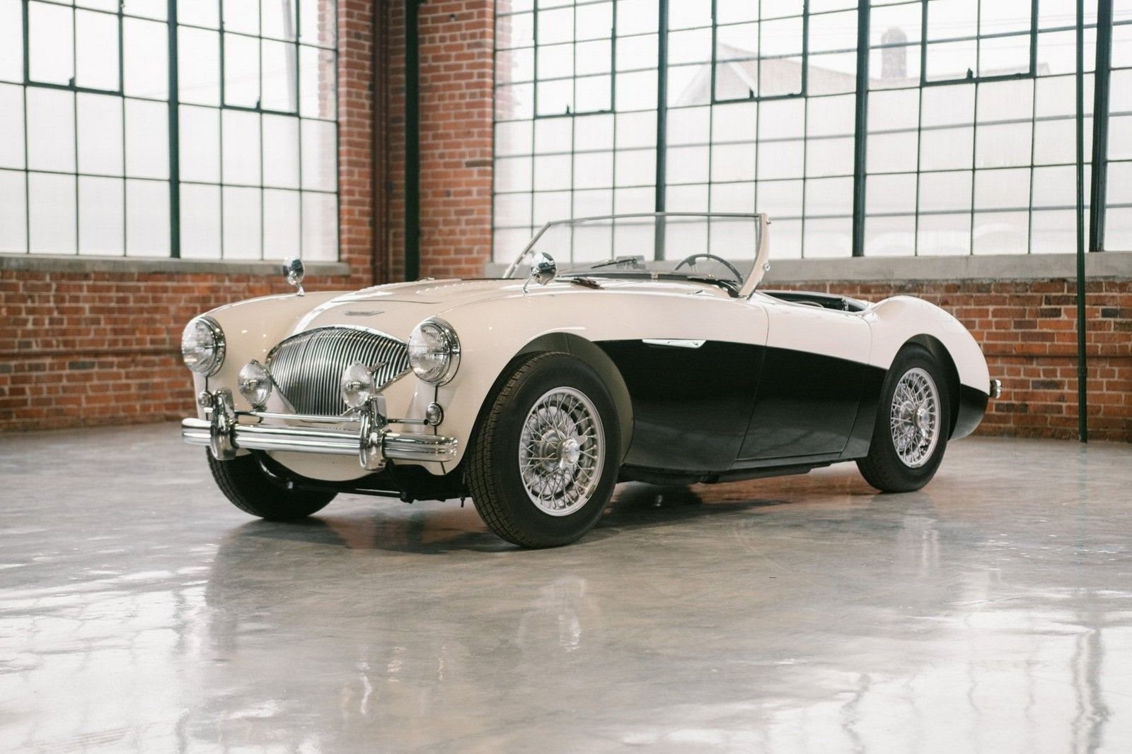 1956 - AUSTIN-HEALEY 100/M LE MANS ENGLISH WHITE-BLACK, foto 12