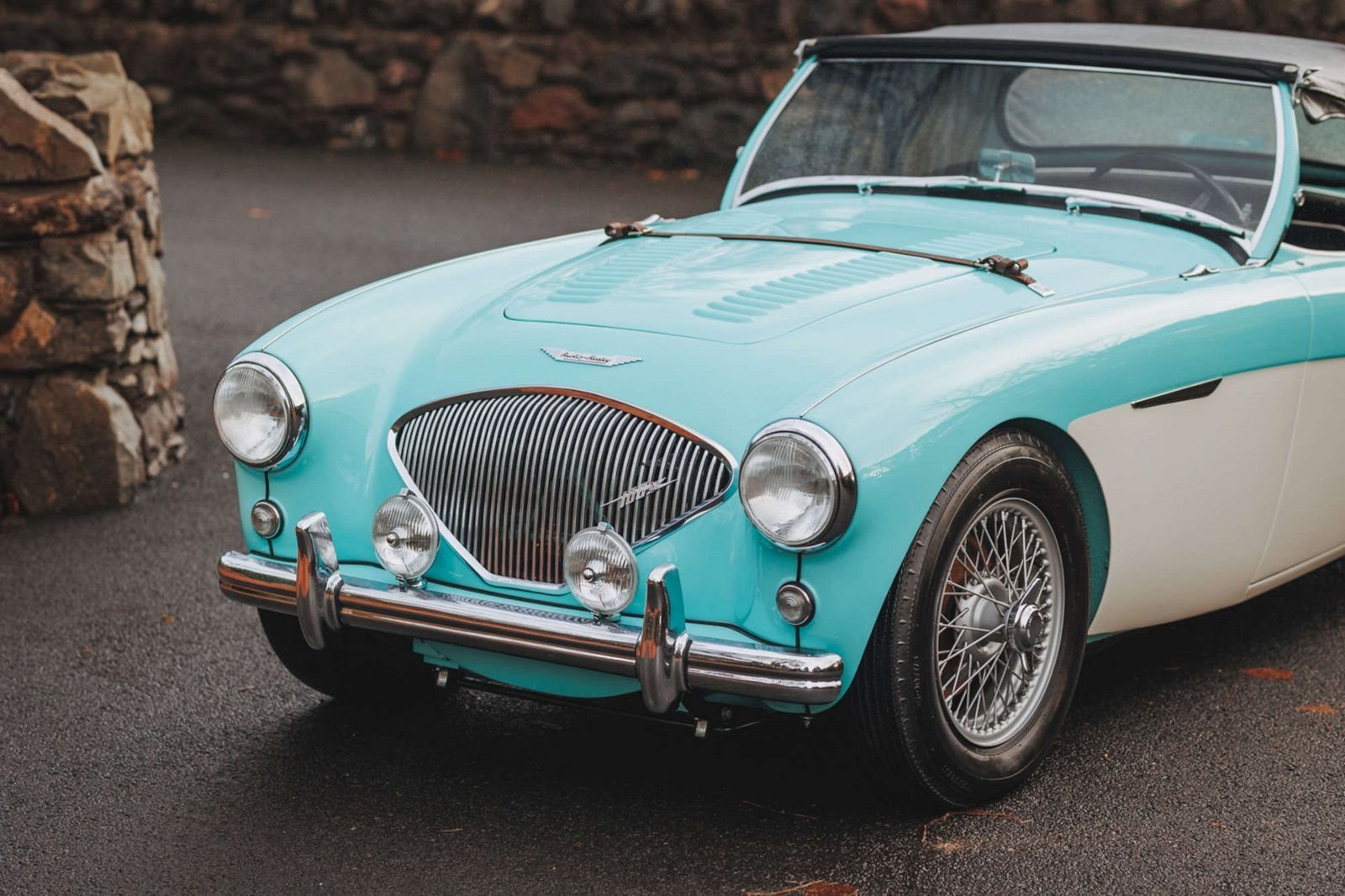 AUSTIN-HEALEY 100/M LE MANS WHITE-BLUE, foto 9