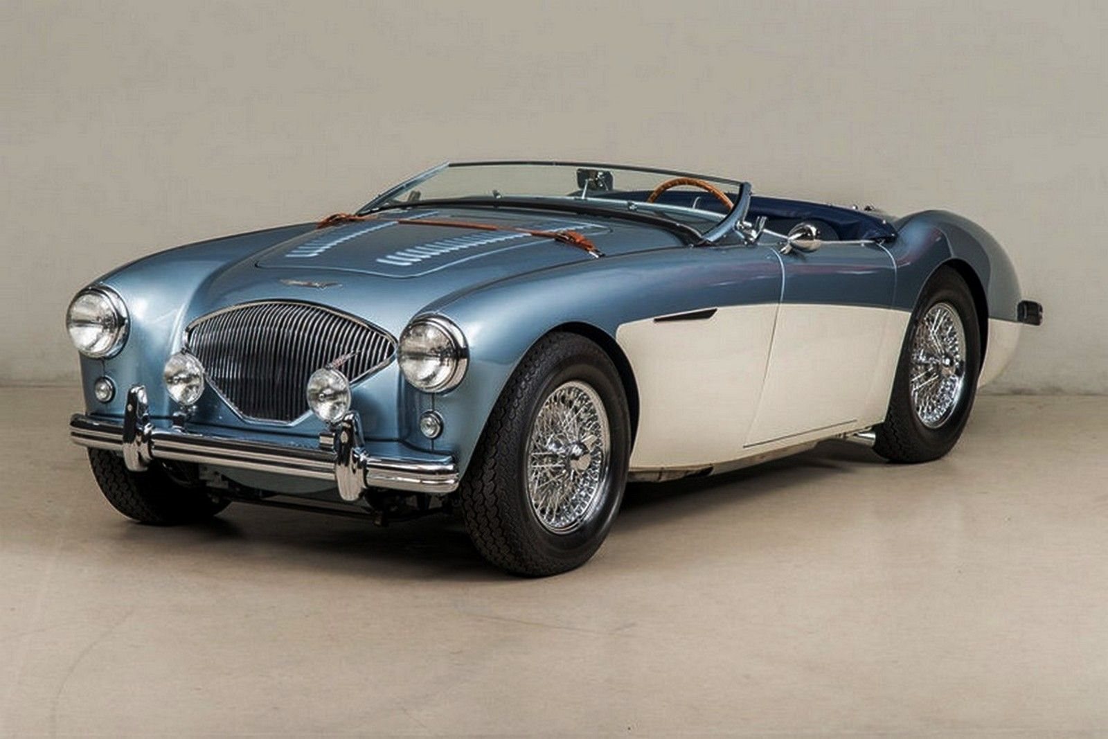 AUSTIN-HEALEY 100/M LE MANS WHITE-HEALEY BLUE, foto 1