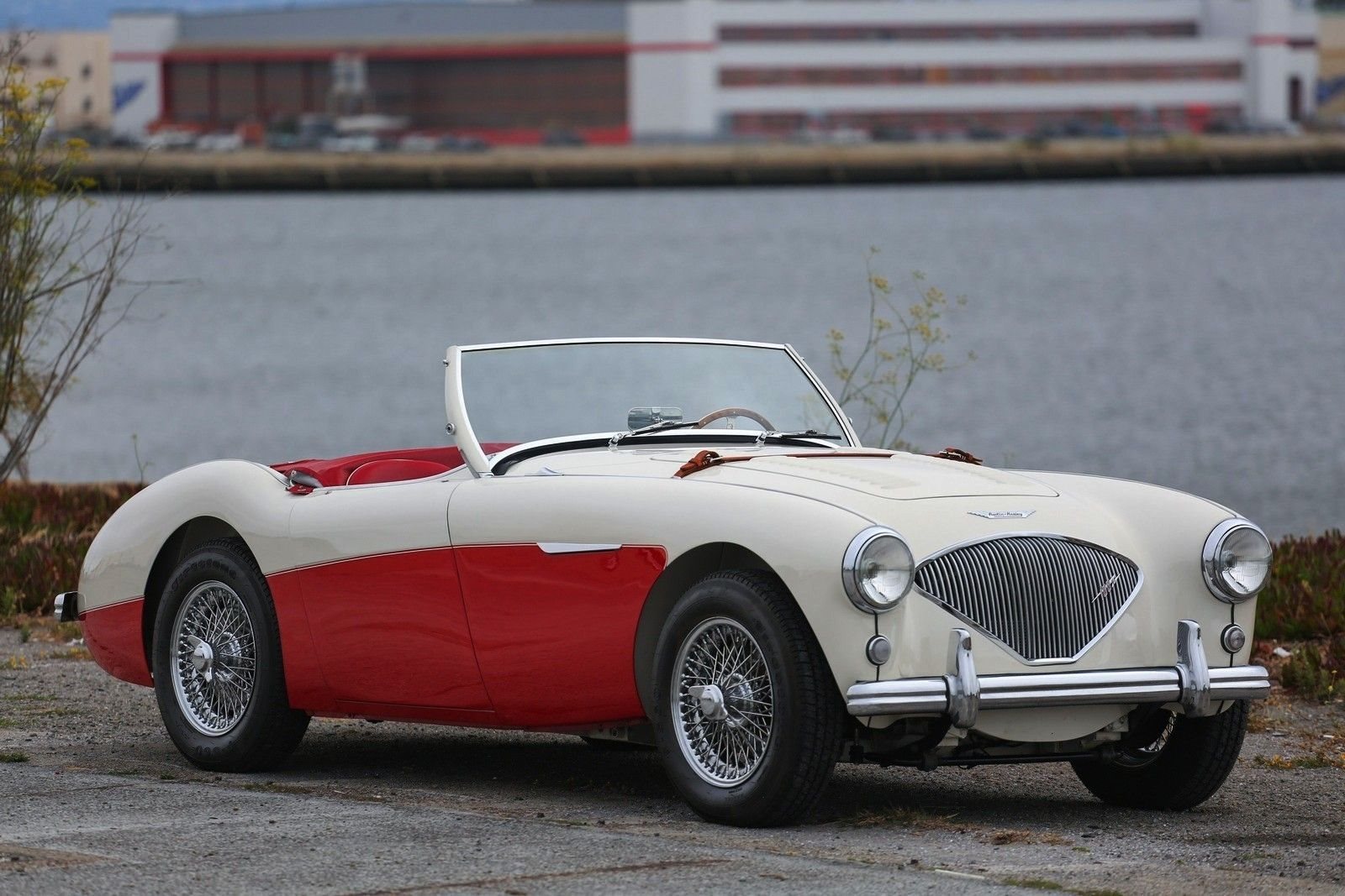 1956 - AUSTIN-HEALEY 100/M LE MANS WHITE-RED, foto 3