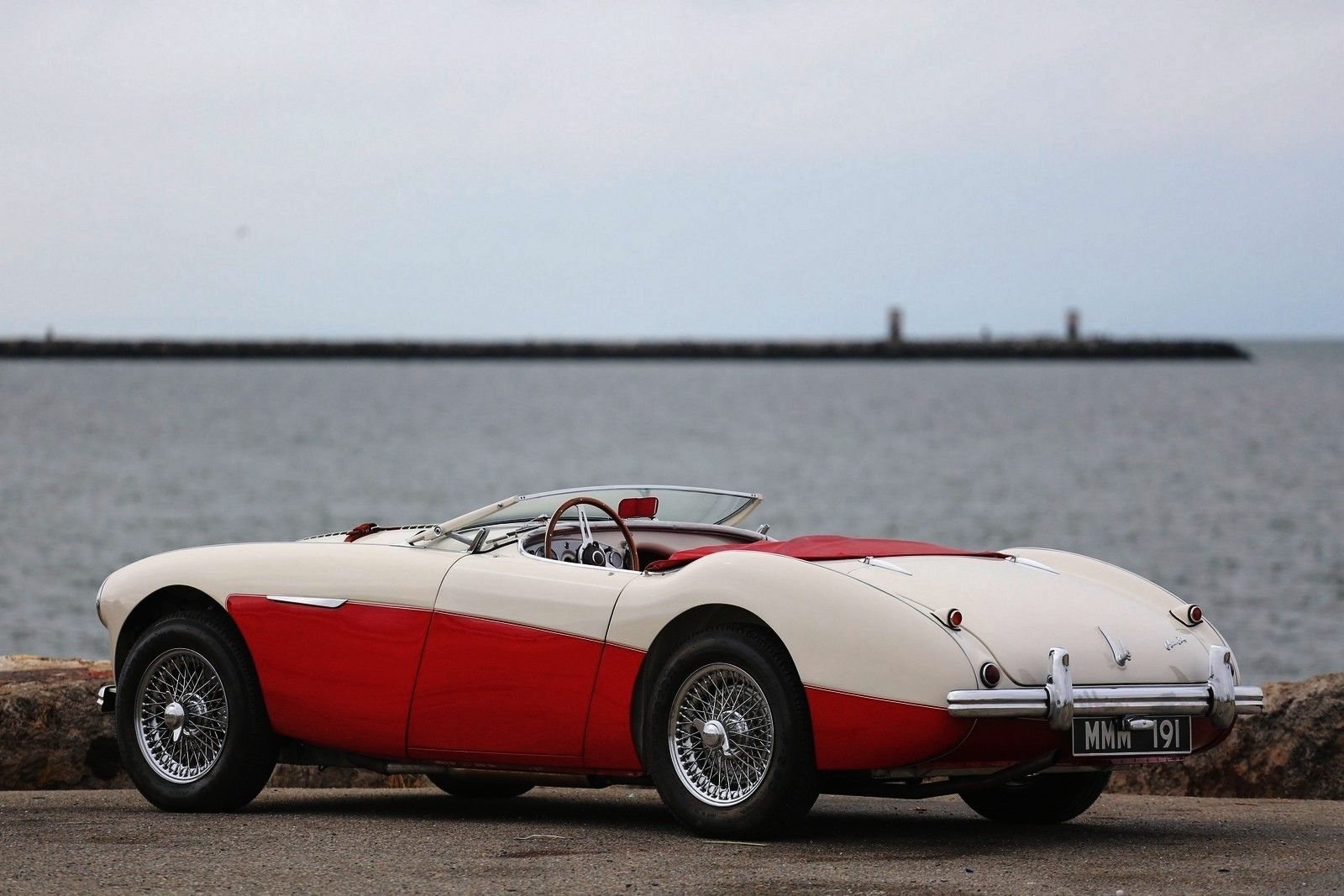 1956 - AUSTIN-HEALEY 100/M LE MANS WHITE-RED, foto 8