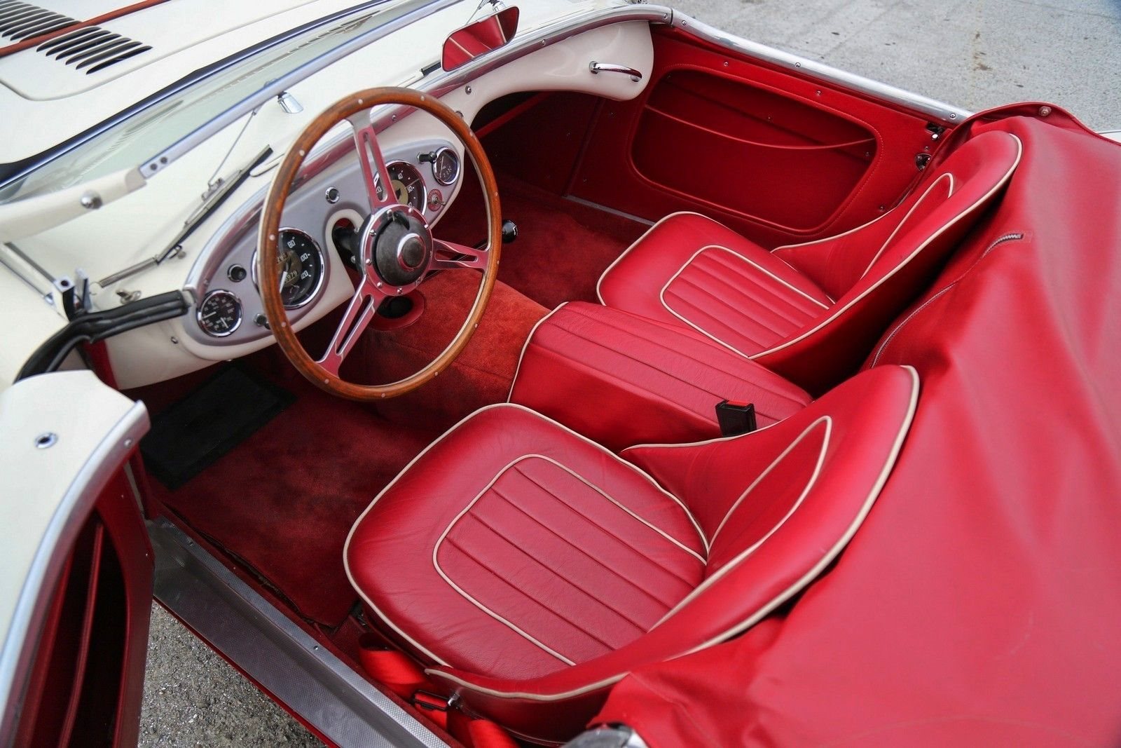 1956 - AUSTIN-HEALEY 100/M LE MANS WHITE-RED, foto 20